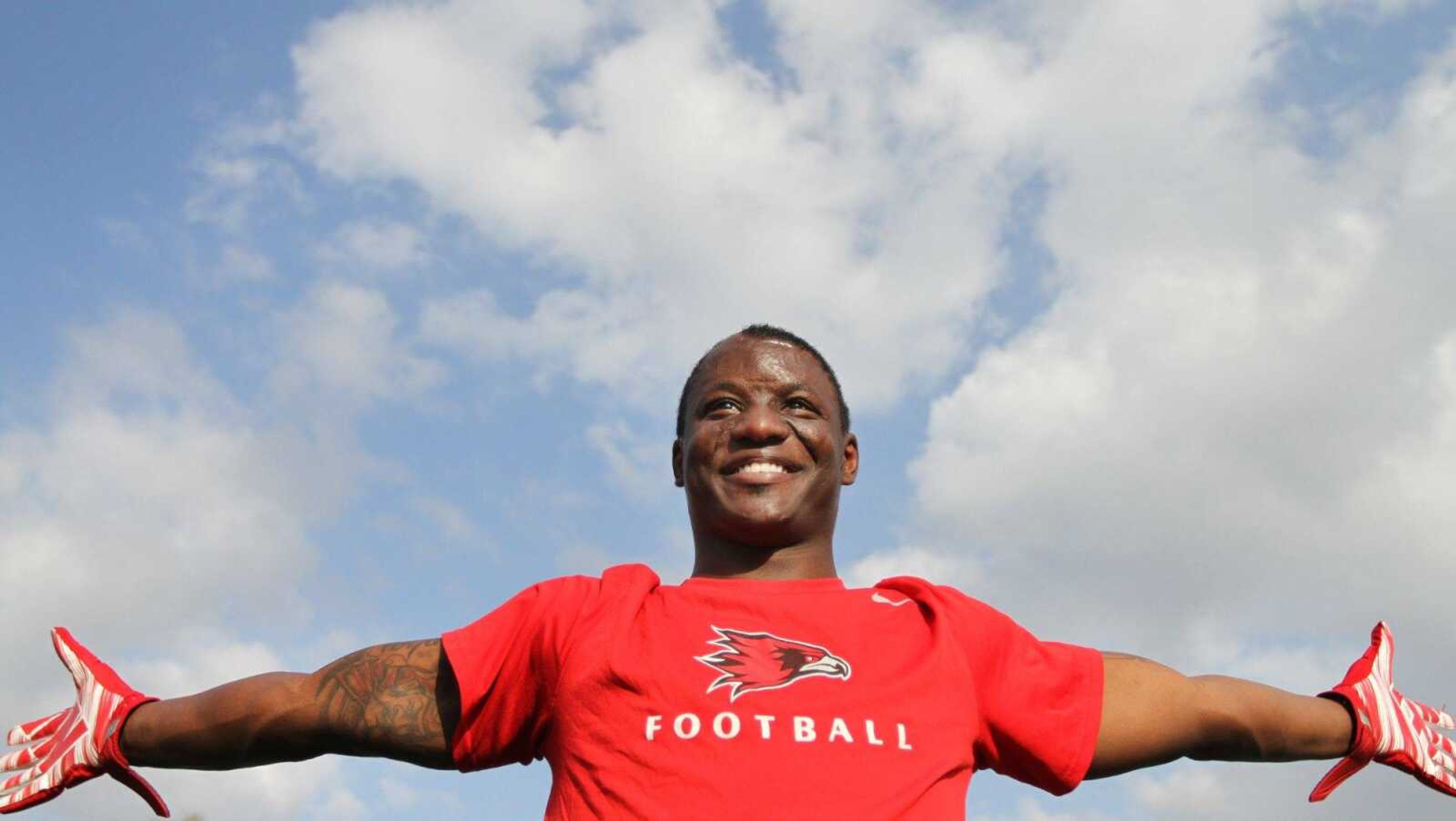 Southeast Missouri State wide receiver Peter Lloyd poses for a photo after practice Thursday at Houck Stadium. (Glenn Landberg)