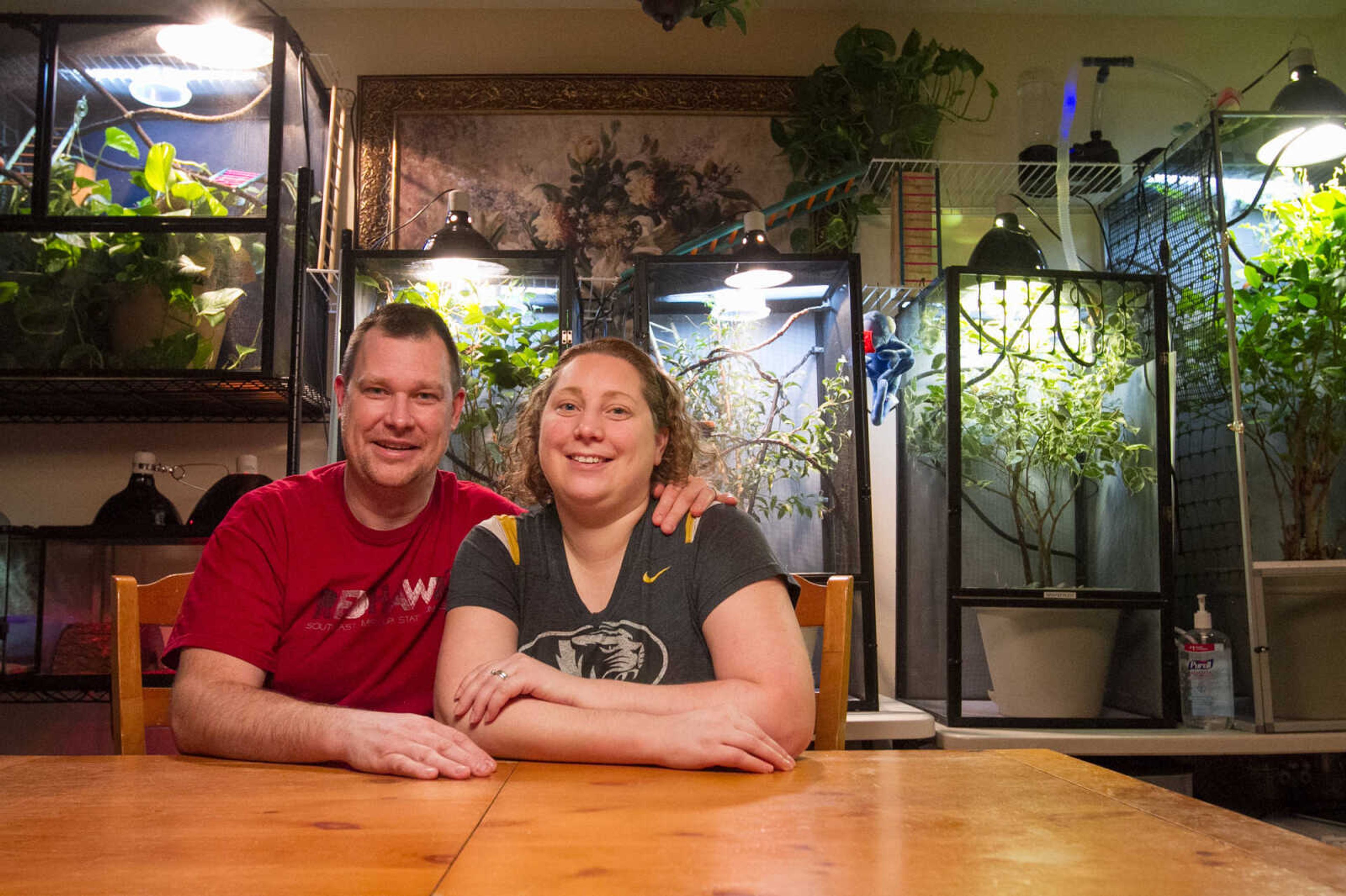 GLENN LANDBERG ~ glandberg@semissourian.com

Dru and Tara Reeves at their home in Jackson Tuesday, Jan. 27, 2015.