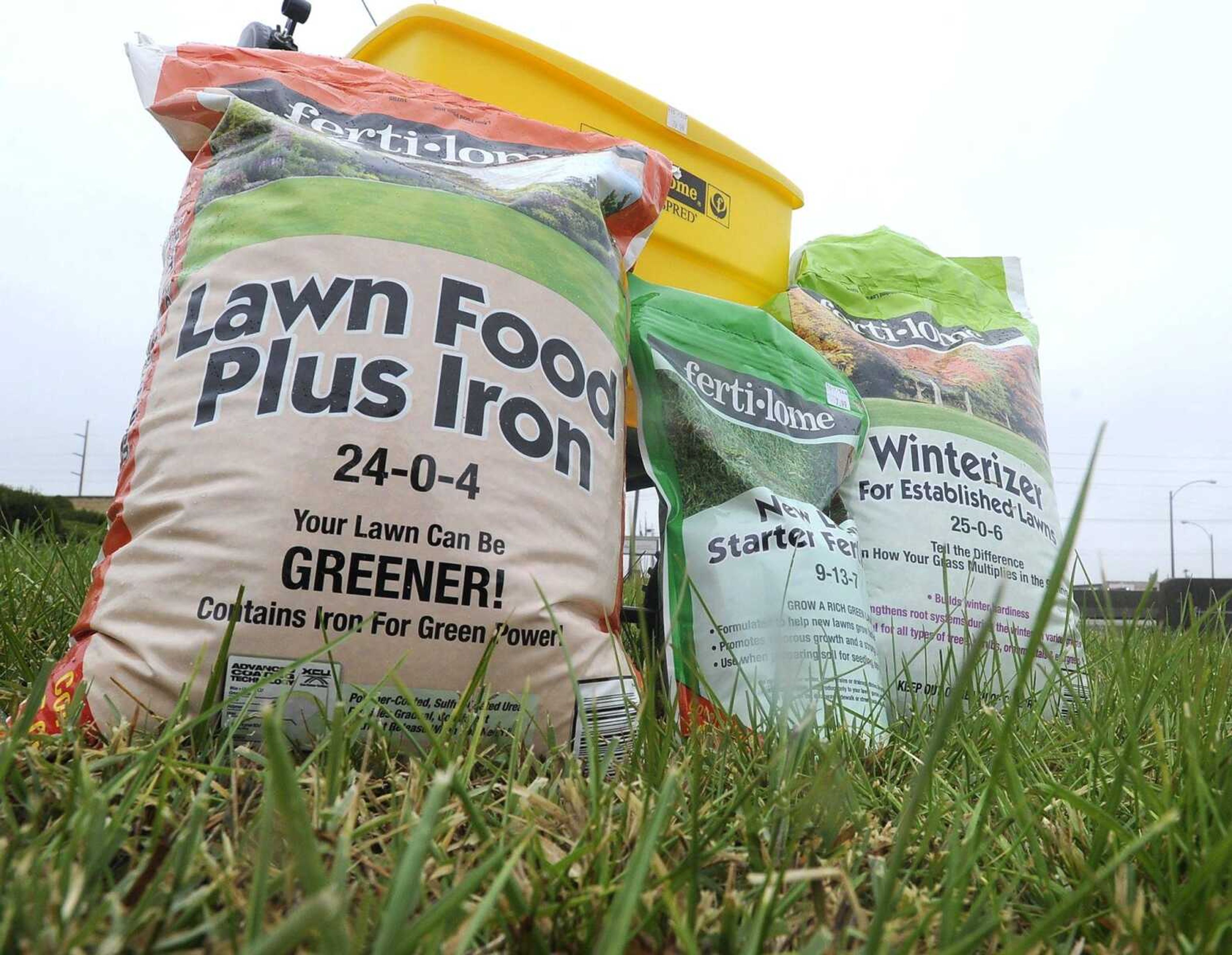 Lawn fertilizer can be used at this time of the year to help grass look better in 2018.