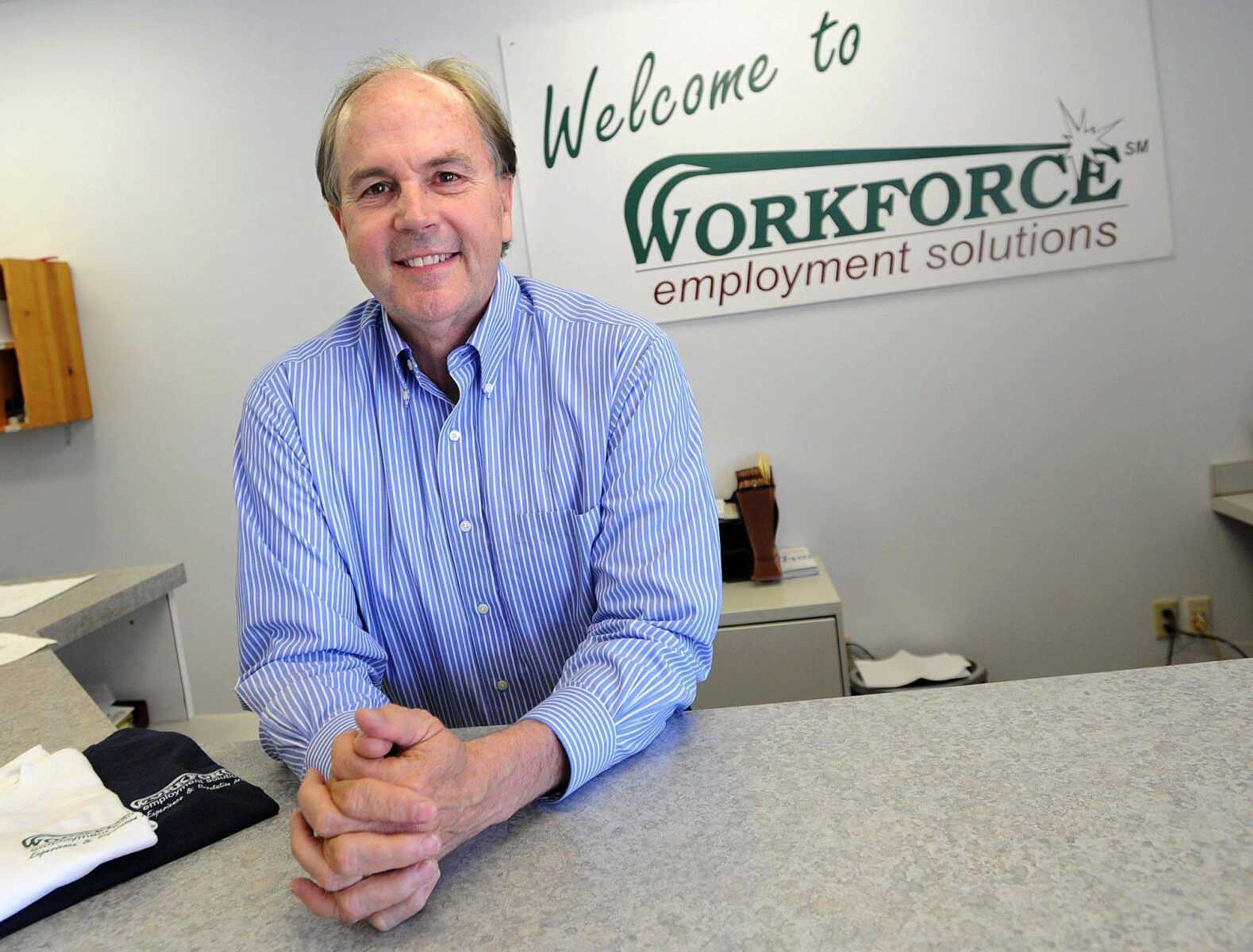 Joe Rozier inside the Workforce office in Cape Girardeau. (Laura Simon)