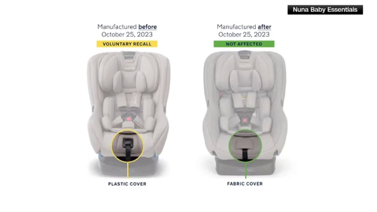 Nuna Baby Essentials is recalling over 600,000 child car seats because...