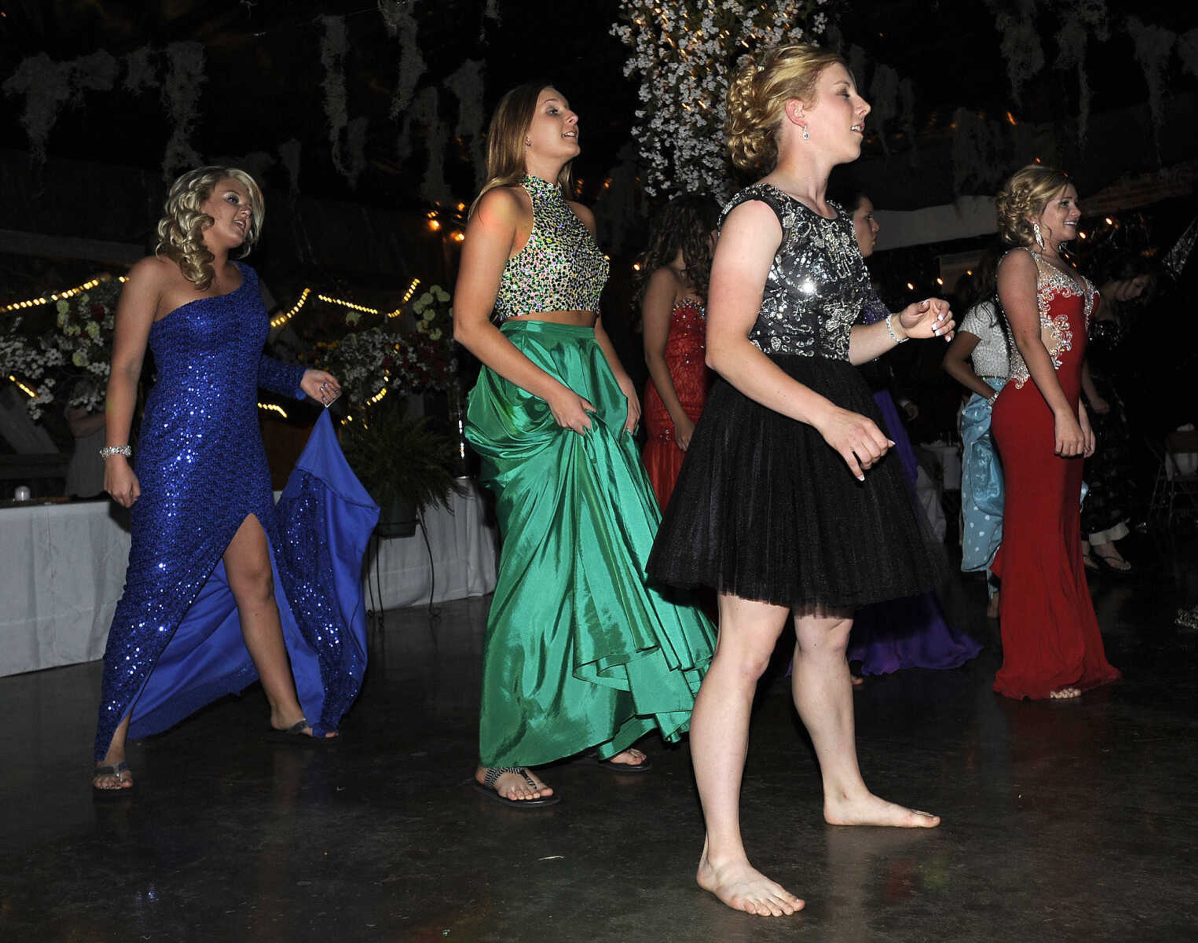 The Leopold High School prom, "An Enchanted Forest," Saturday, April 25, 2015 in Leopold, Missouri.