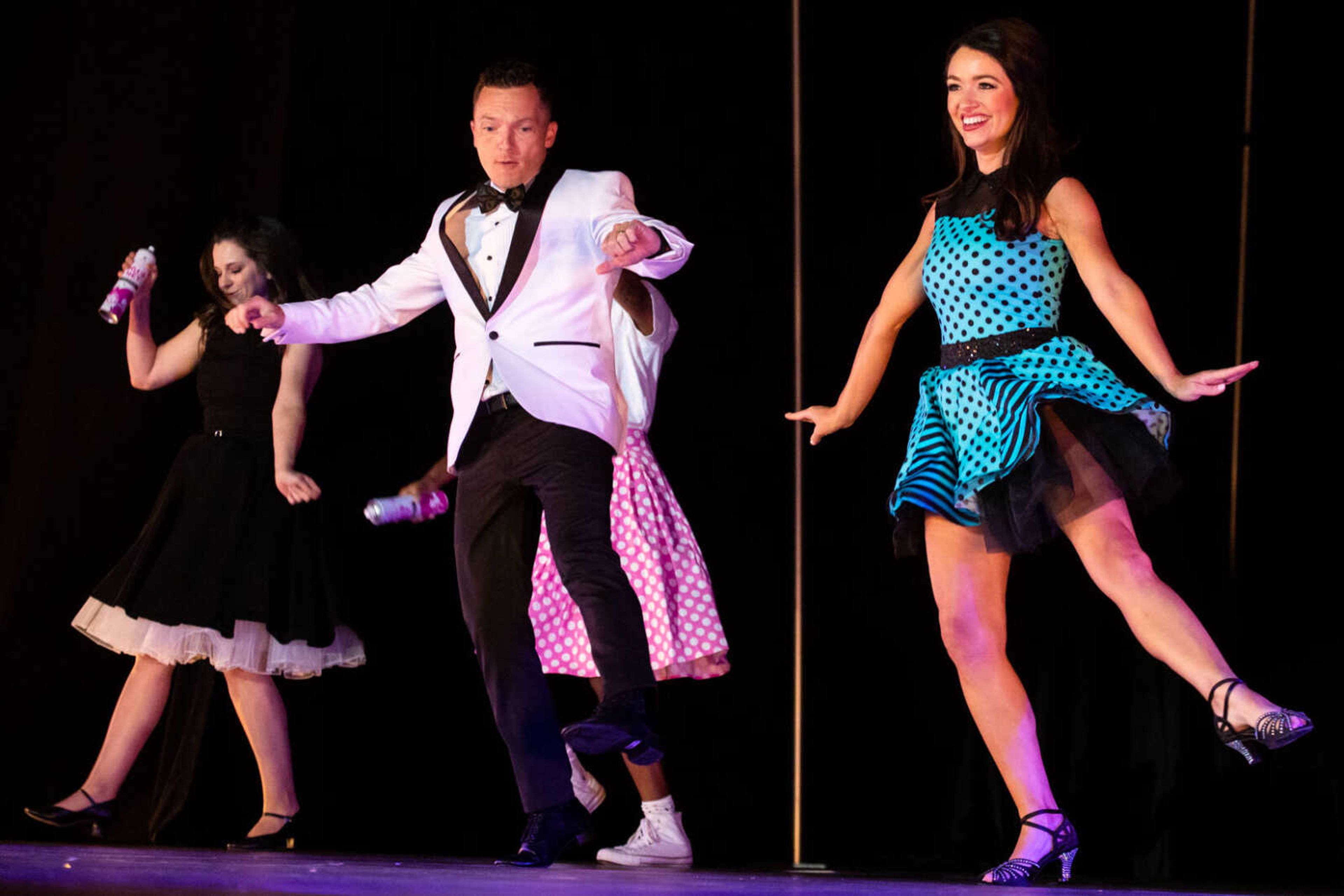 Travis and Mary Niswonger dance at the 2023 Dancing With Show Me Stars event on Saturday, July 29 at the Show Me Center.