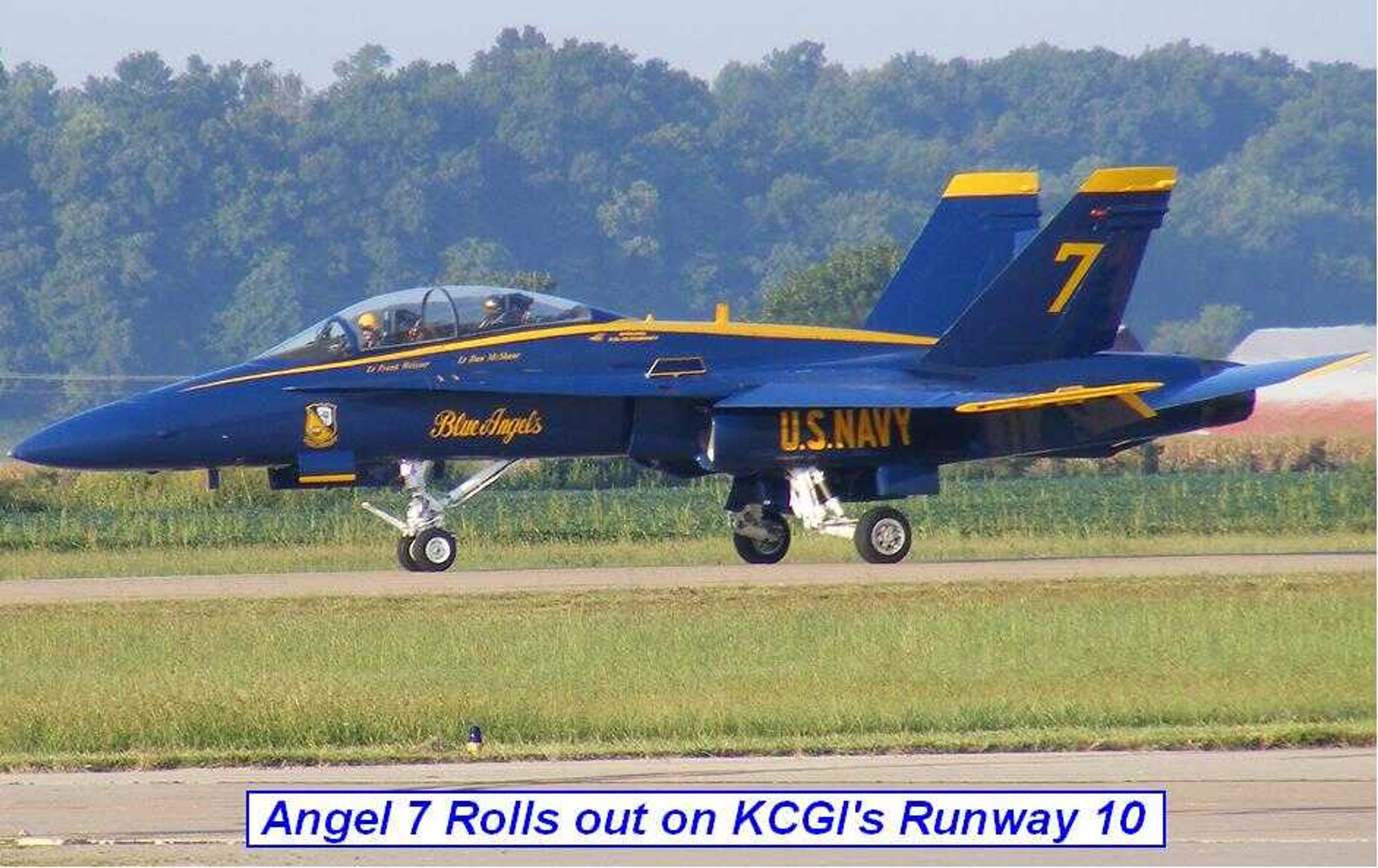 Blue Angel 7 visits the Cape Airport