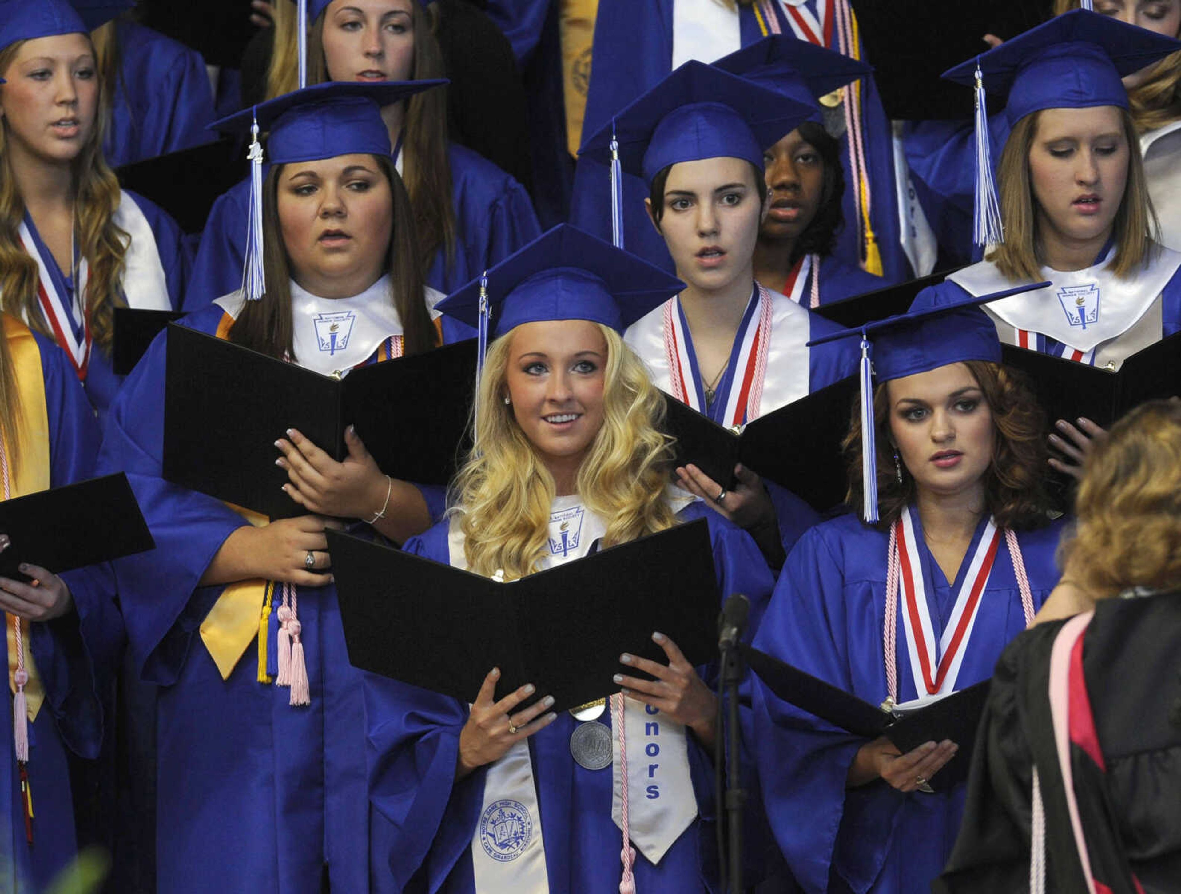 Notre Dame Regional High School commencement Sunday, May 18, 2014.