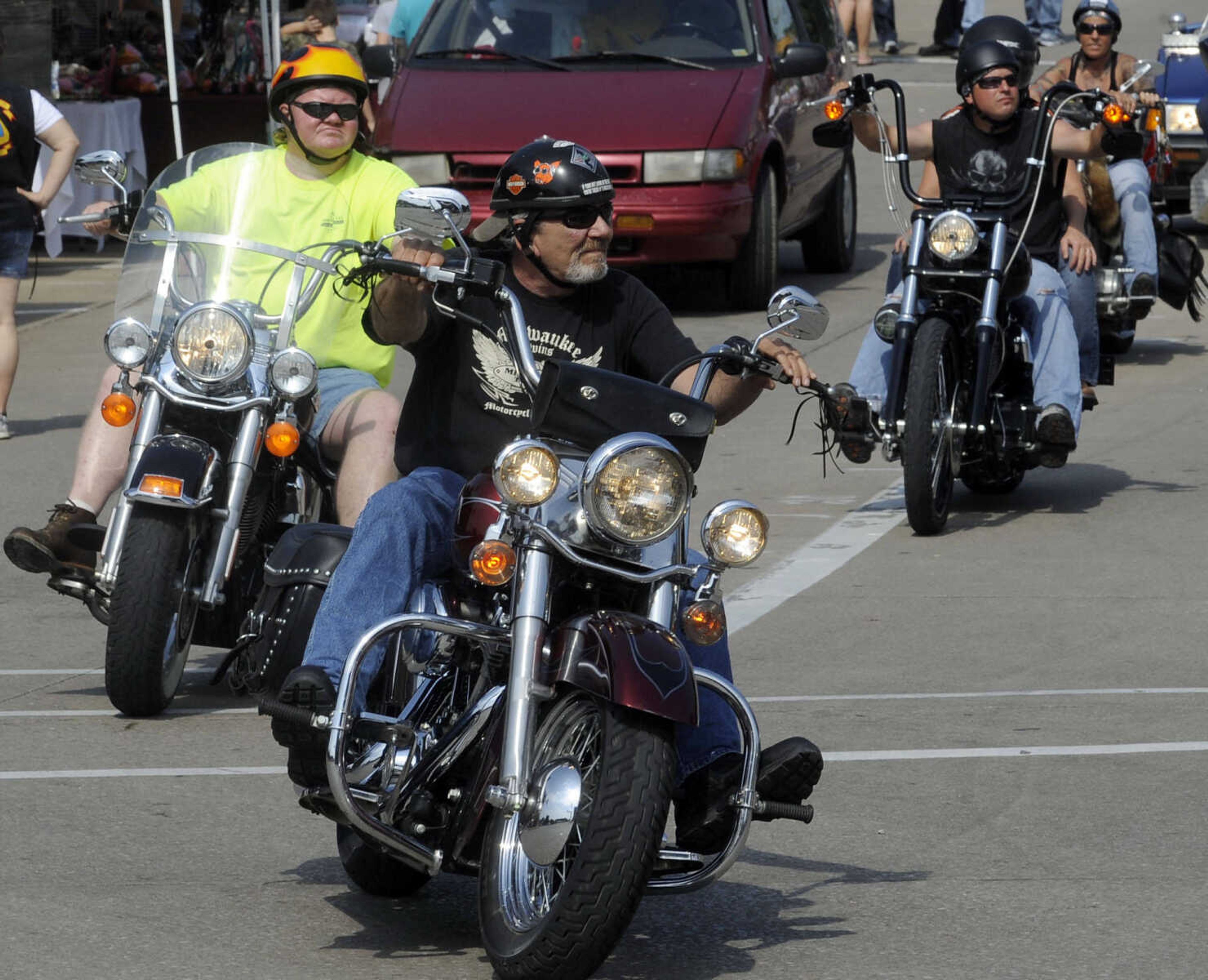 Bikers on the Square on Saturday, June 22, 2013 in Perryville, Mo.