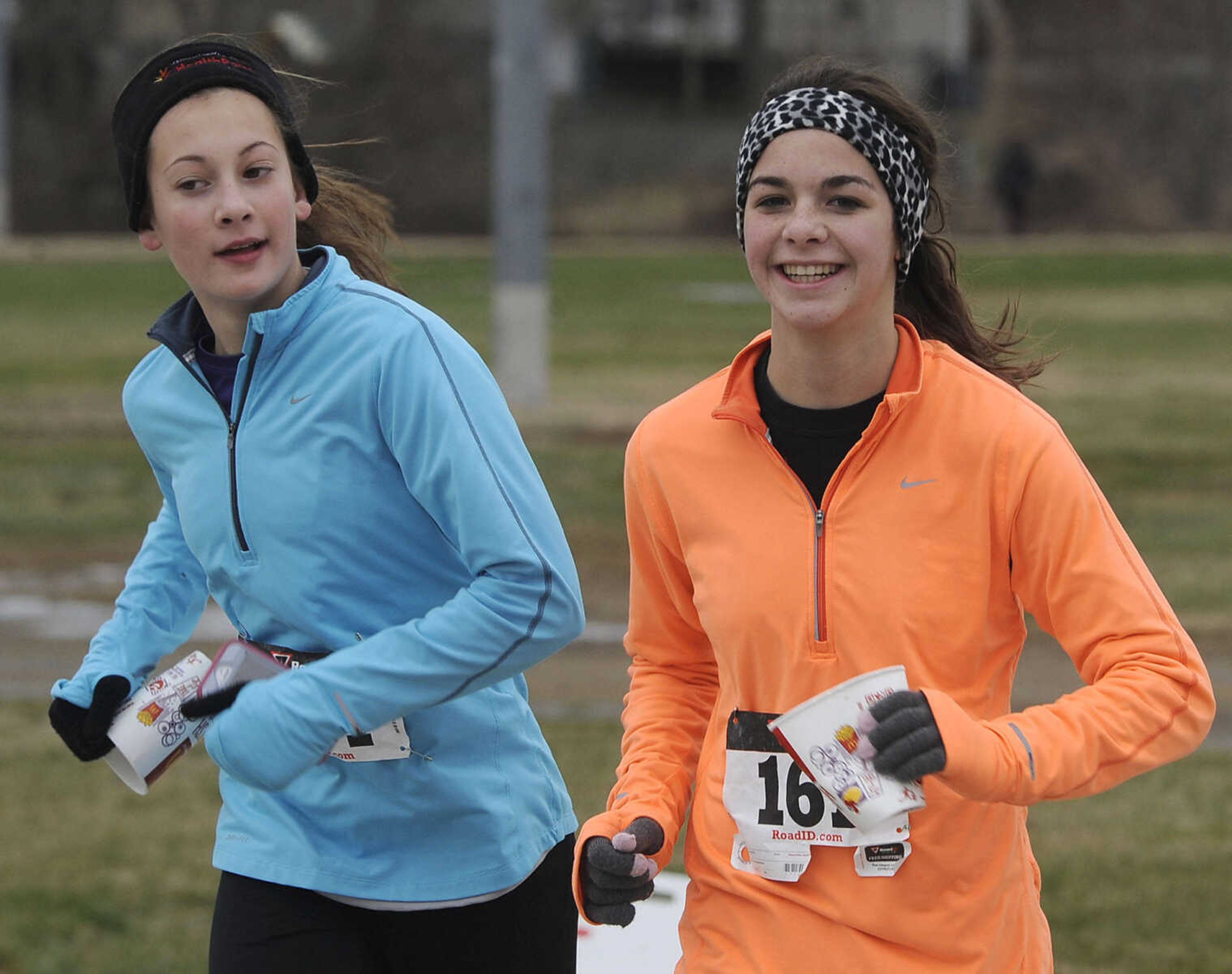 The myTEAM TRIUMPH Resolution 5K run Thursday, Jan. 1, 2015 at Arena Park in Cape Girardeau.