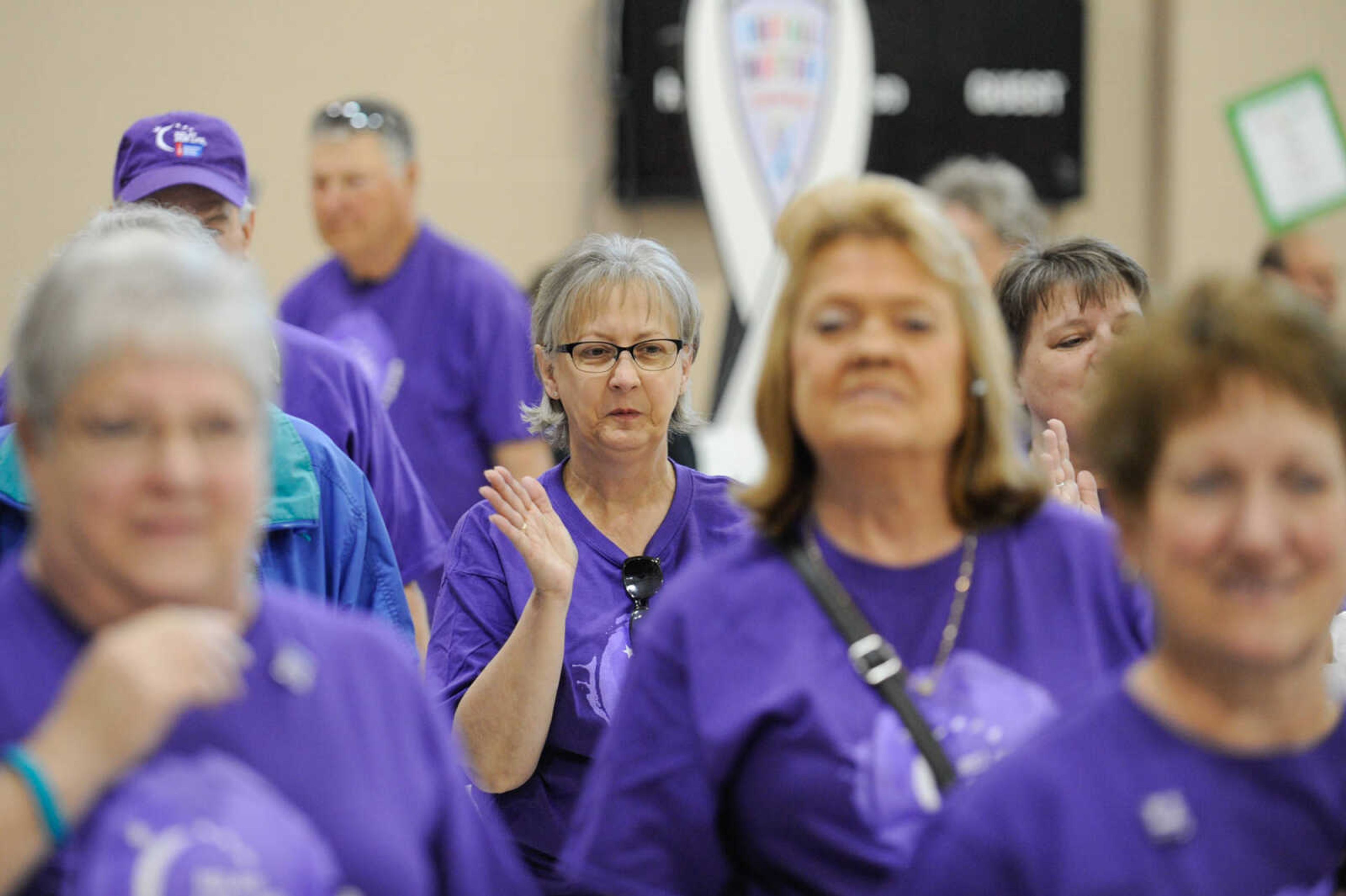 GLENN LANDBERG ~ glandberg@semissourian.com


Cancer survivors take the first lap around the track during the survivor's lap at the Relay for Life of Cape Girardeau County fundraiser in the Osage Centre, Saturday, May 7, 2016.