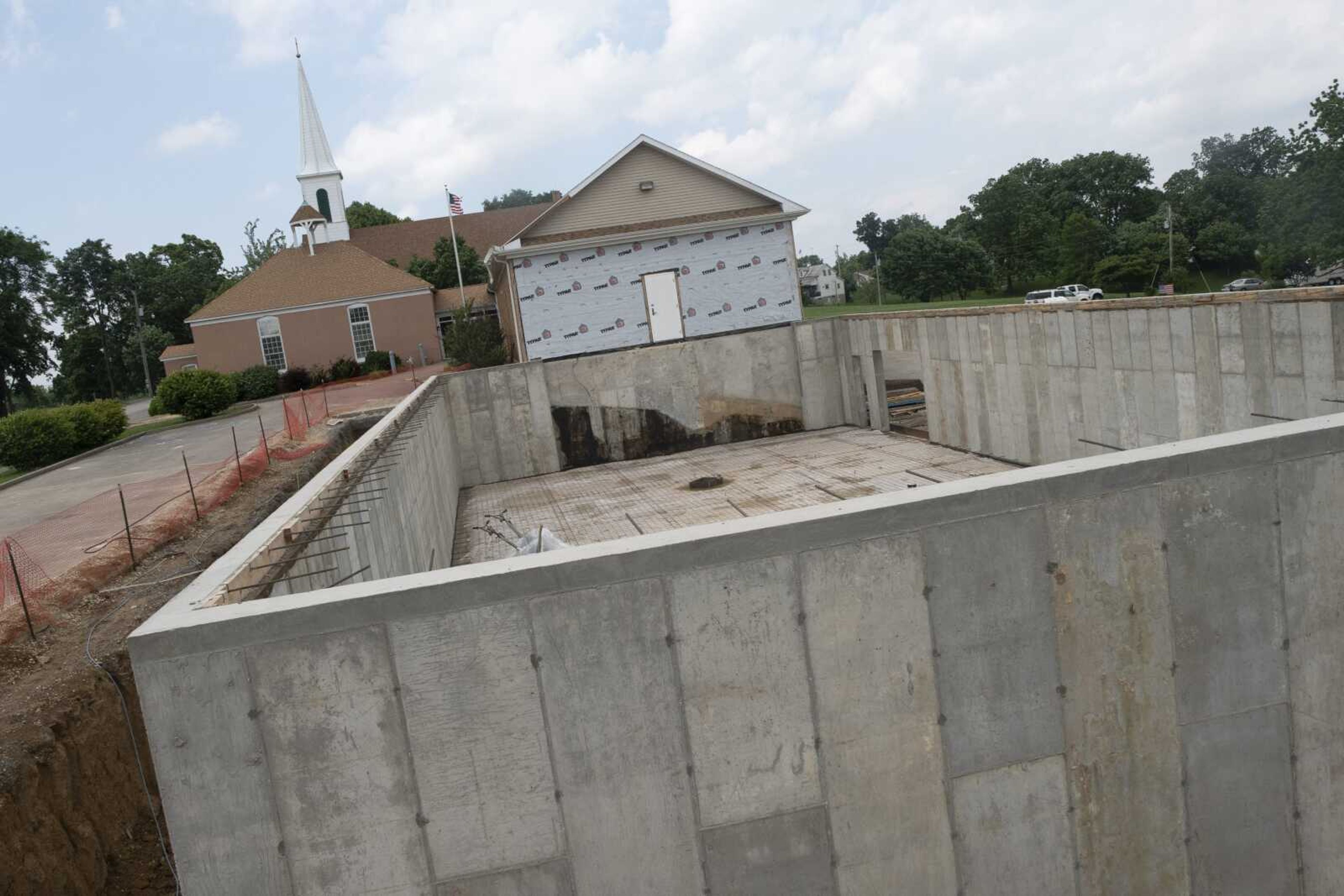 The workings of an expansion are seen Tuesday at the Lutheran Heritage Center and Museum in Altenburg, Missouri.