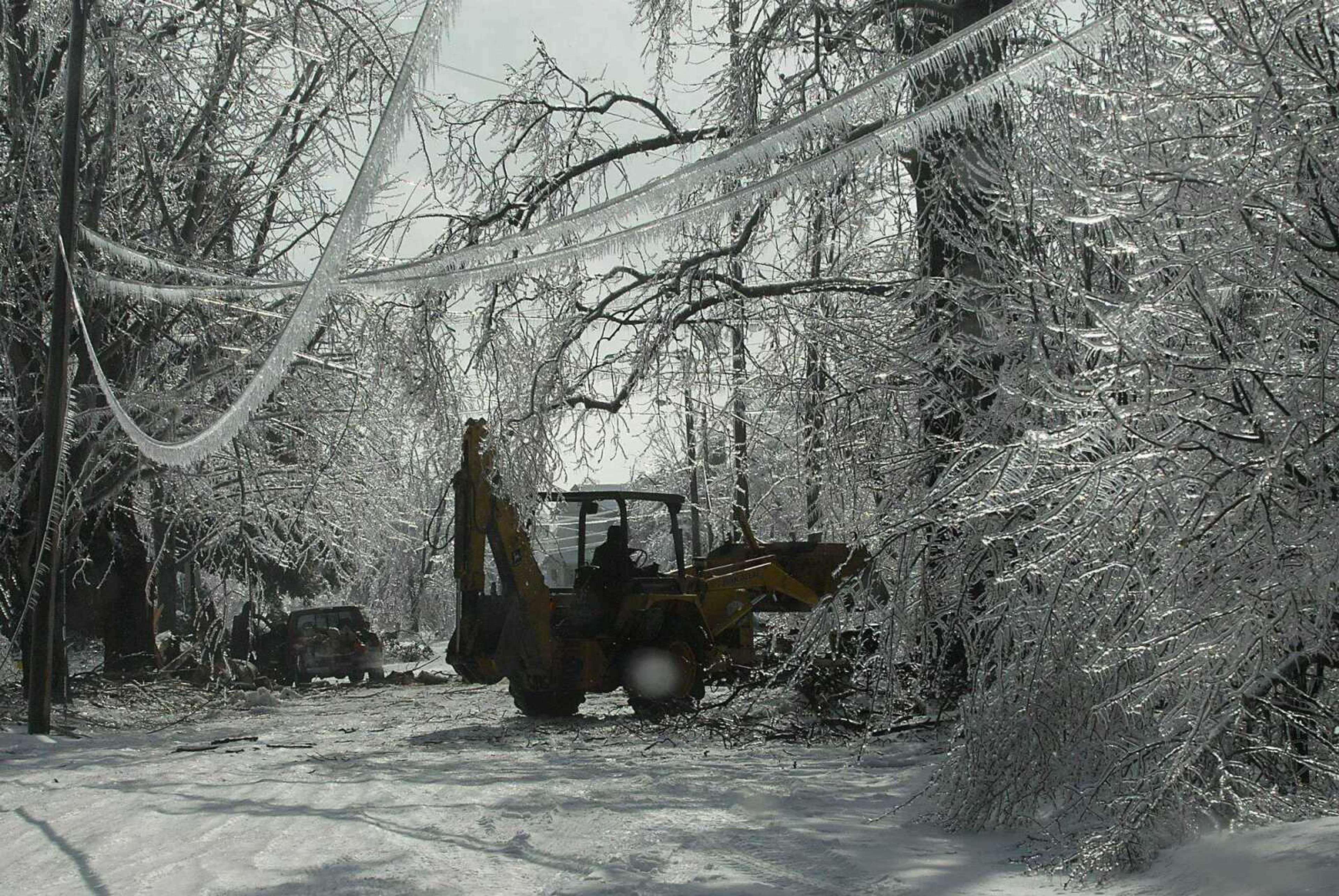 KIT DOYLE ~ kdoyle@semissourian.com
Ice damage Friday, January 30, 2009, in Cairo, Ill.