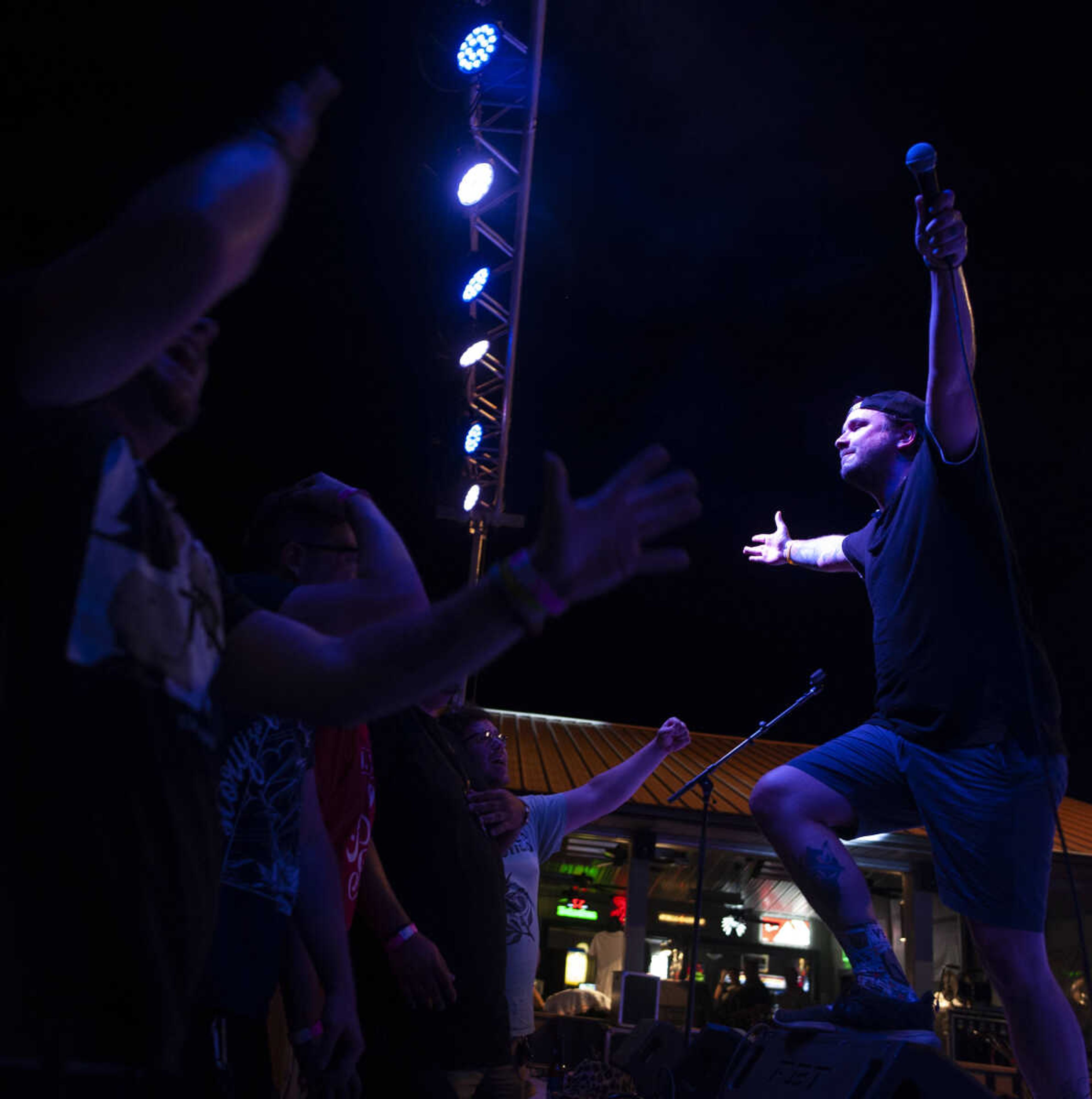 Tyler Kasch, of the band HARD LOSS, performs during Fawkesfest19 on Saturday, Aug. 31, 2019, at The Library in Cape Girardeau.