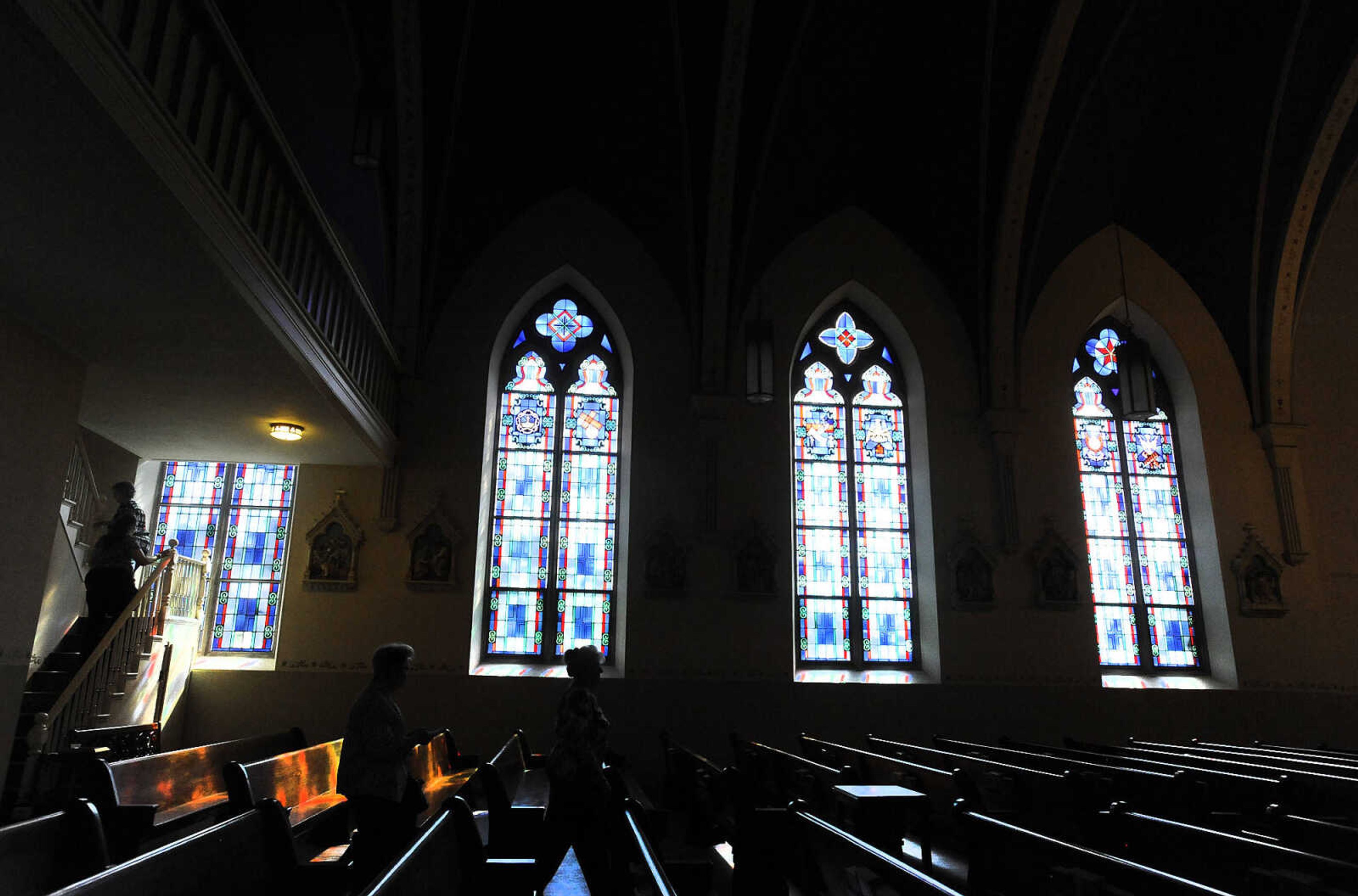 LAURA SIMON ~ lsimon@semissourian.com

Parishioners check out the renovations to St. John's Catholic Church in Leopold, Missouri between morning masses on Feb. 11, 2016.