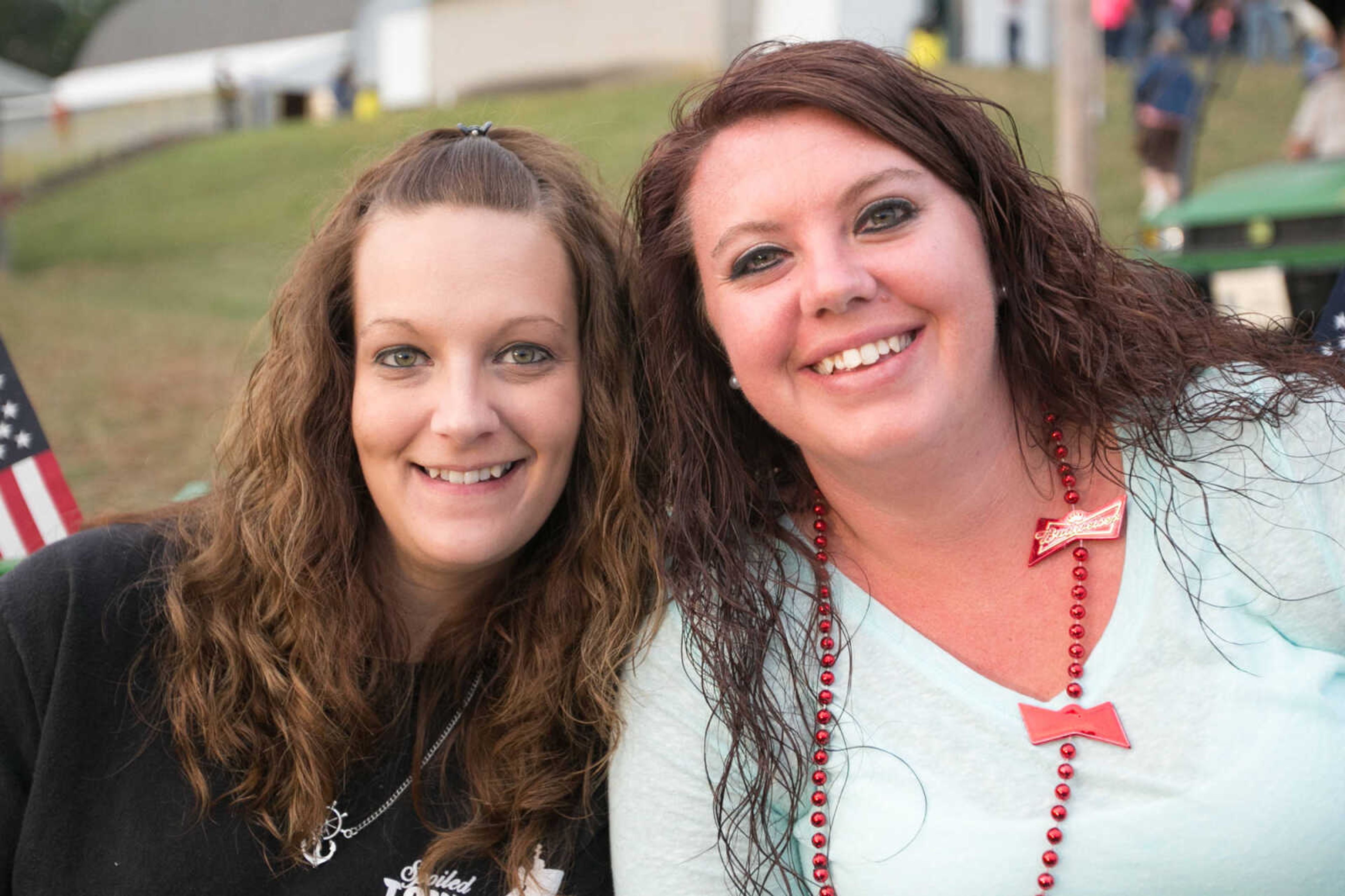 GLENN LANDBERG ~ glandberg@semissourian.com

Amanda Luckey, left, and Ashley Pilz pose for a photo at the East Perry Community Fair Saturday, Sept. 26, 2015 in Altenburg, Missouri.