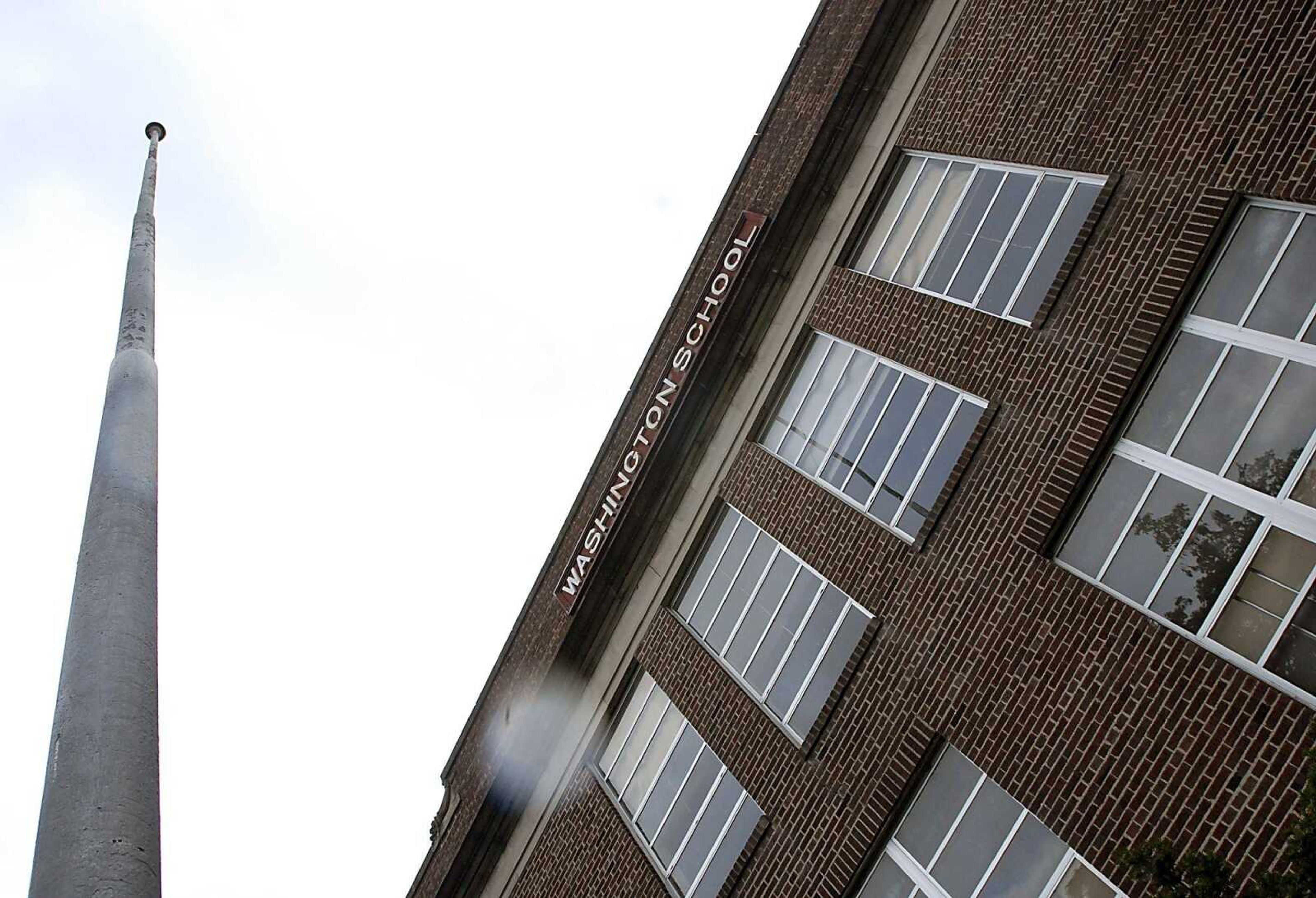 KIT DOYLE ~ kdoyle@semissourian.com
Rain comes down on old Washington School on N. Fountain St. in Cape Girardeau.