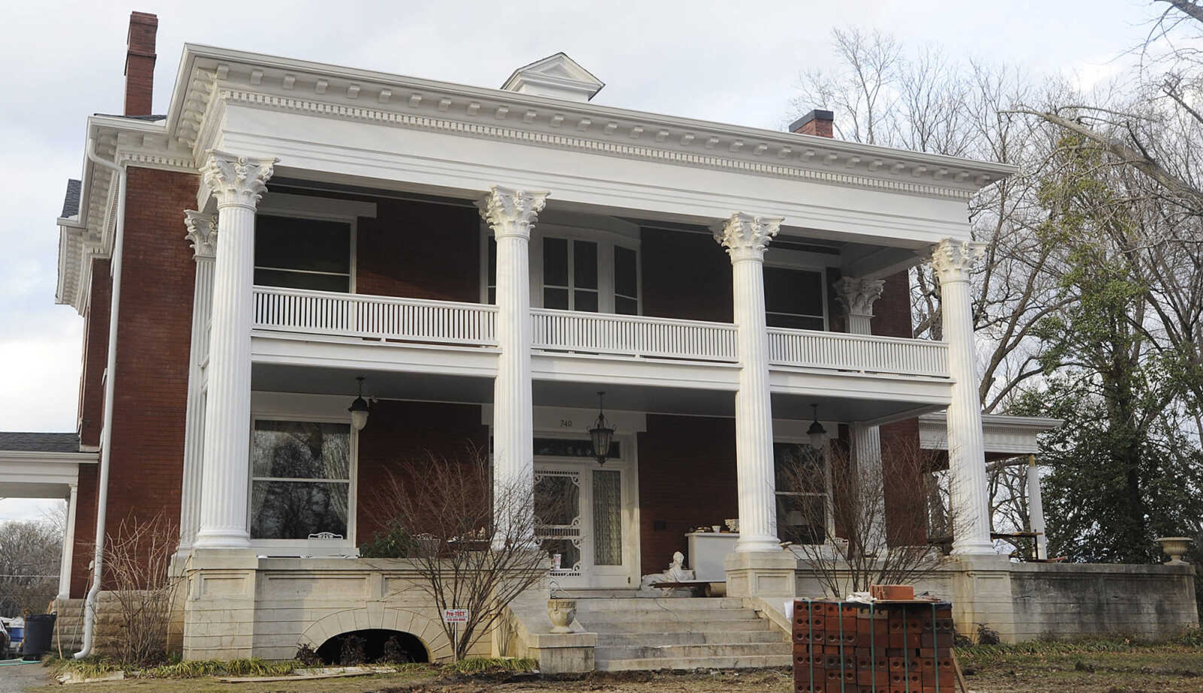 ADAM VOGLER ~ avogler@semissourian.com
The Oliver-Leming House, 740 North Street Tuesday, March 12, in Cape Girardeau. The house is where Missouri state flag was designed in 1913 by Marie Watkins Oliver, wife of state Senator R.B. Oliver. The home is now owned by Drs. Bert and Mary Ann Kellerman and will be featured in a three-day Missouri Flag Centennial Celebration scheduled for March 21 through March 23.