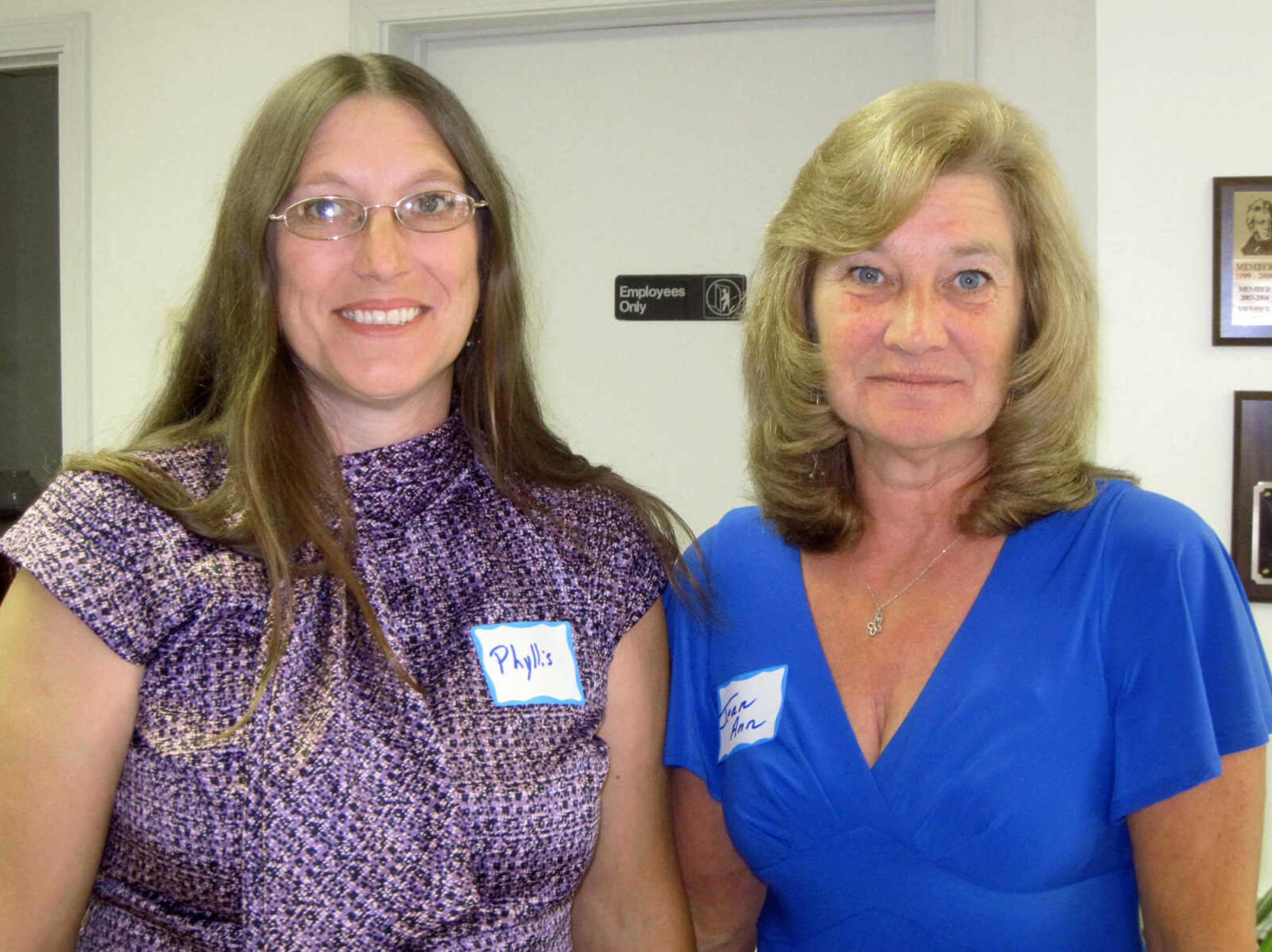 Phyllis Pettijohn and Jean Ann Pierce