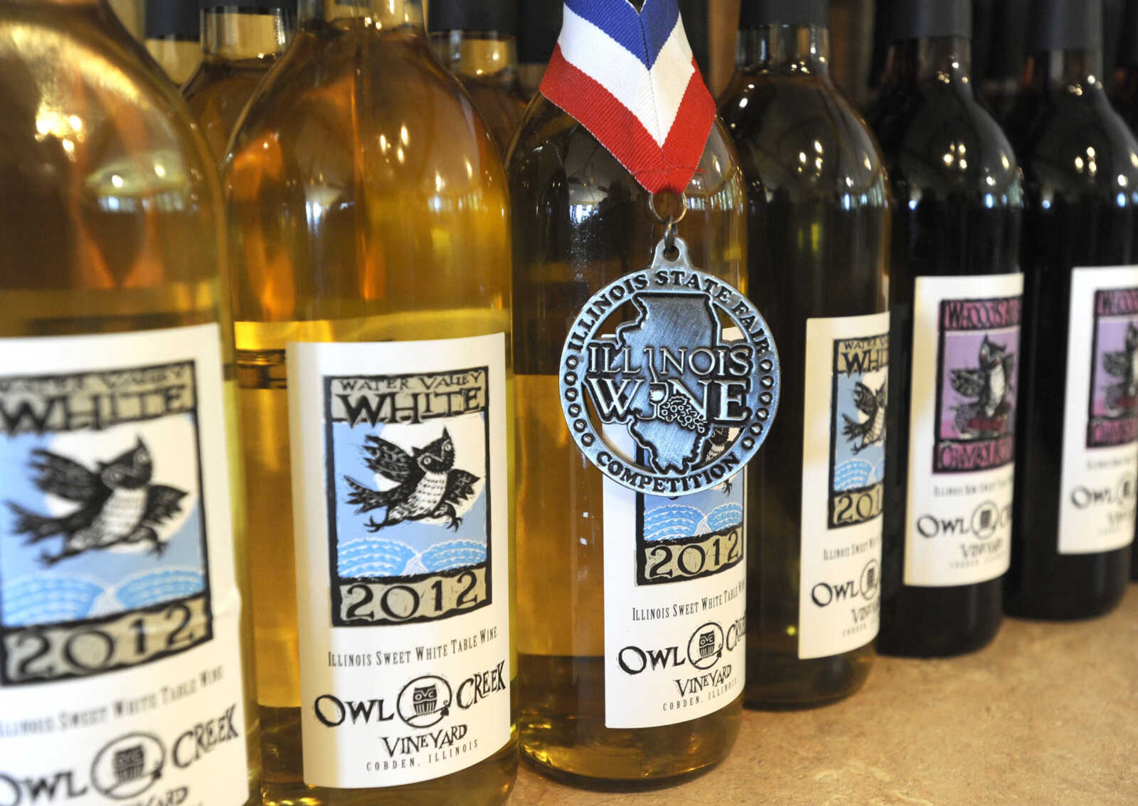 FRED LYNCH ~ flynch@semissourian.com
Owl Creek Vineyard has won numerous awards at the Illinois State Fair.