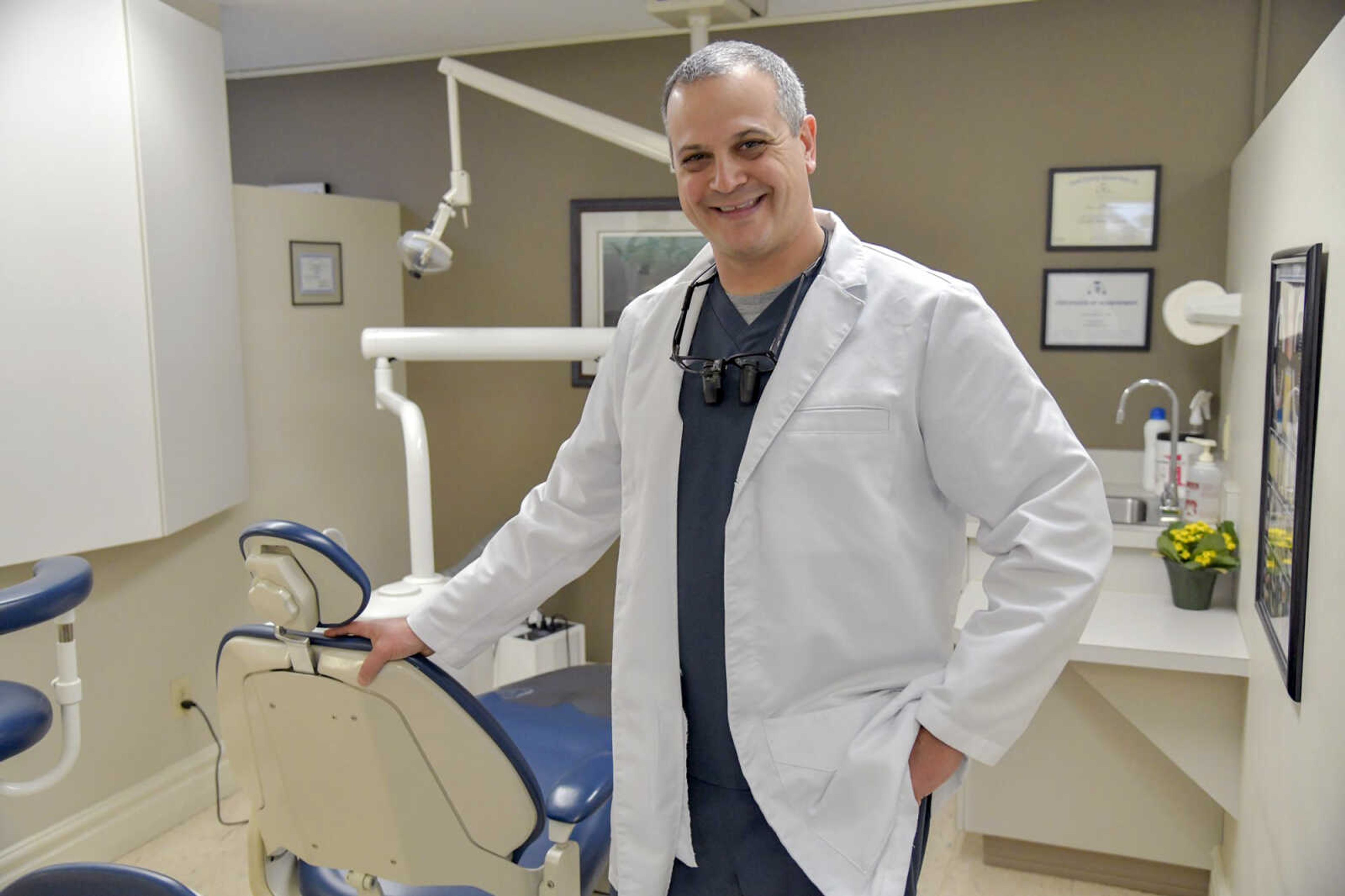 Dr. Jim Fox poses for a portrait at Fox Family Dental on Thursday in Cape Girardeau.