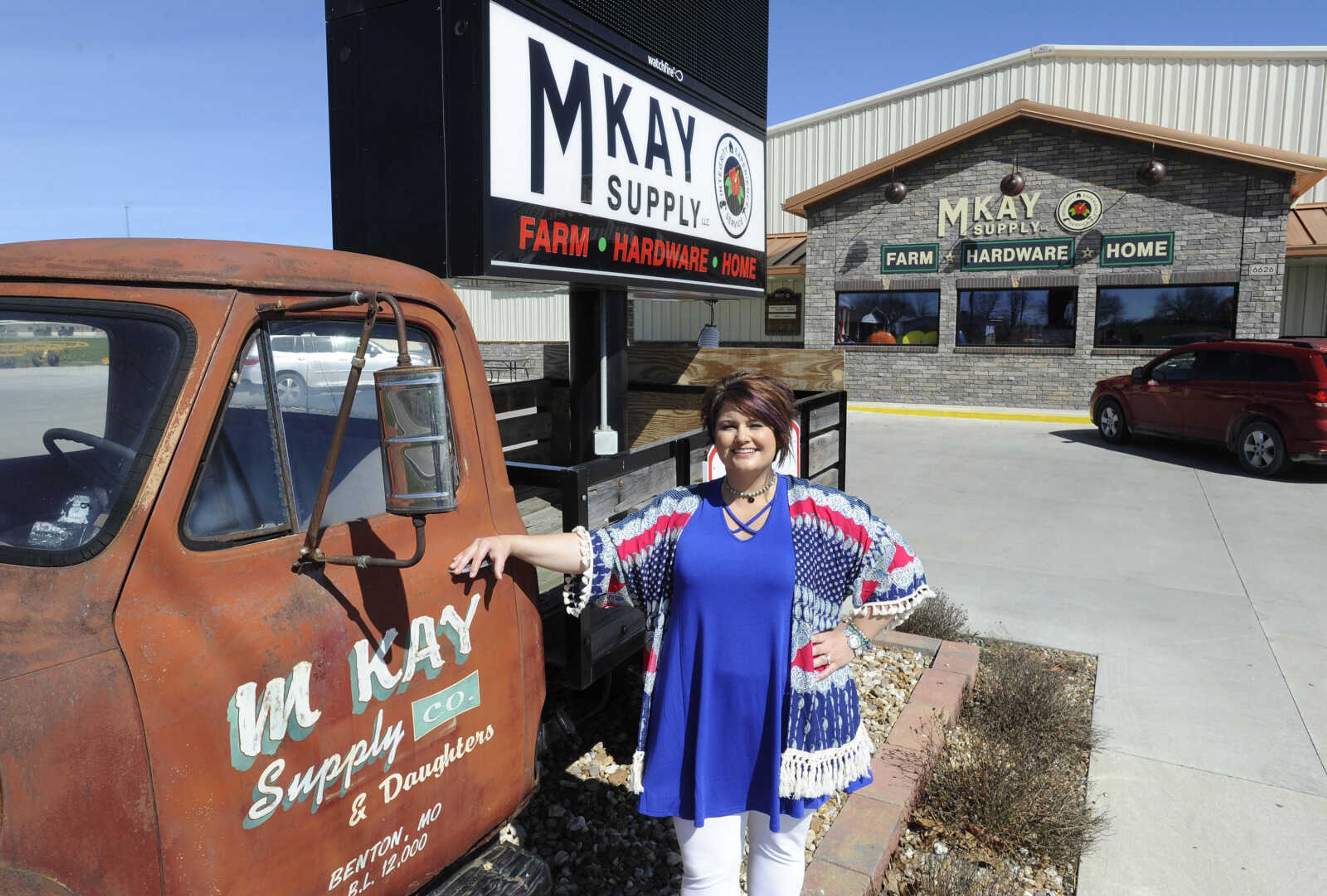 FRED LYNCH ~ flynch@semissourian.com
Malinda Milam poses for a photo March 18, 2017 at M Kay Supply Co. in Benton, Missouri.