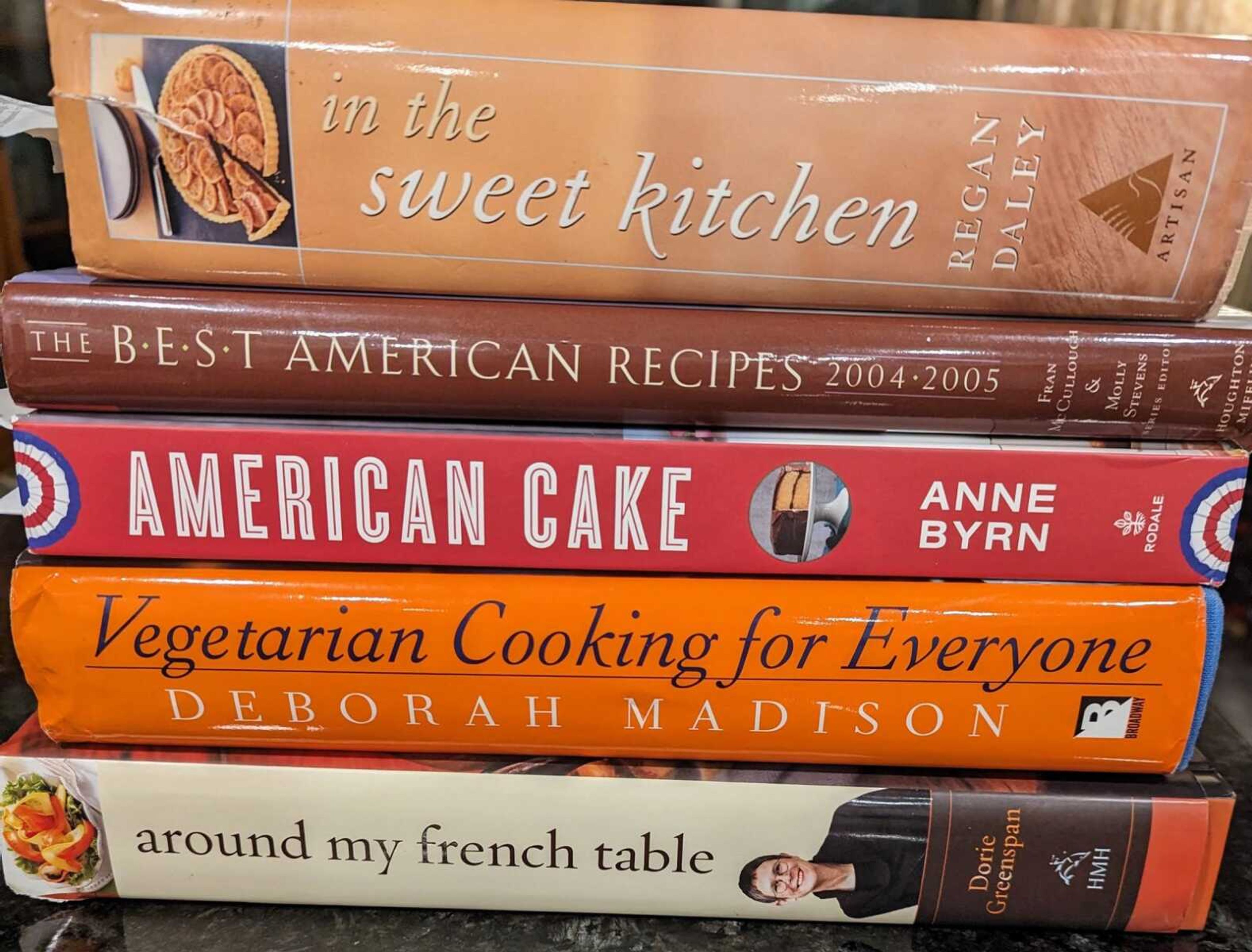 A stack of some of Tom Harte's favorite cookbooks, reviewed in today's column for National Cookbook Month, that serve to demonstrate why the Internet has yet to kill cookbooks.