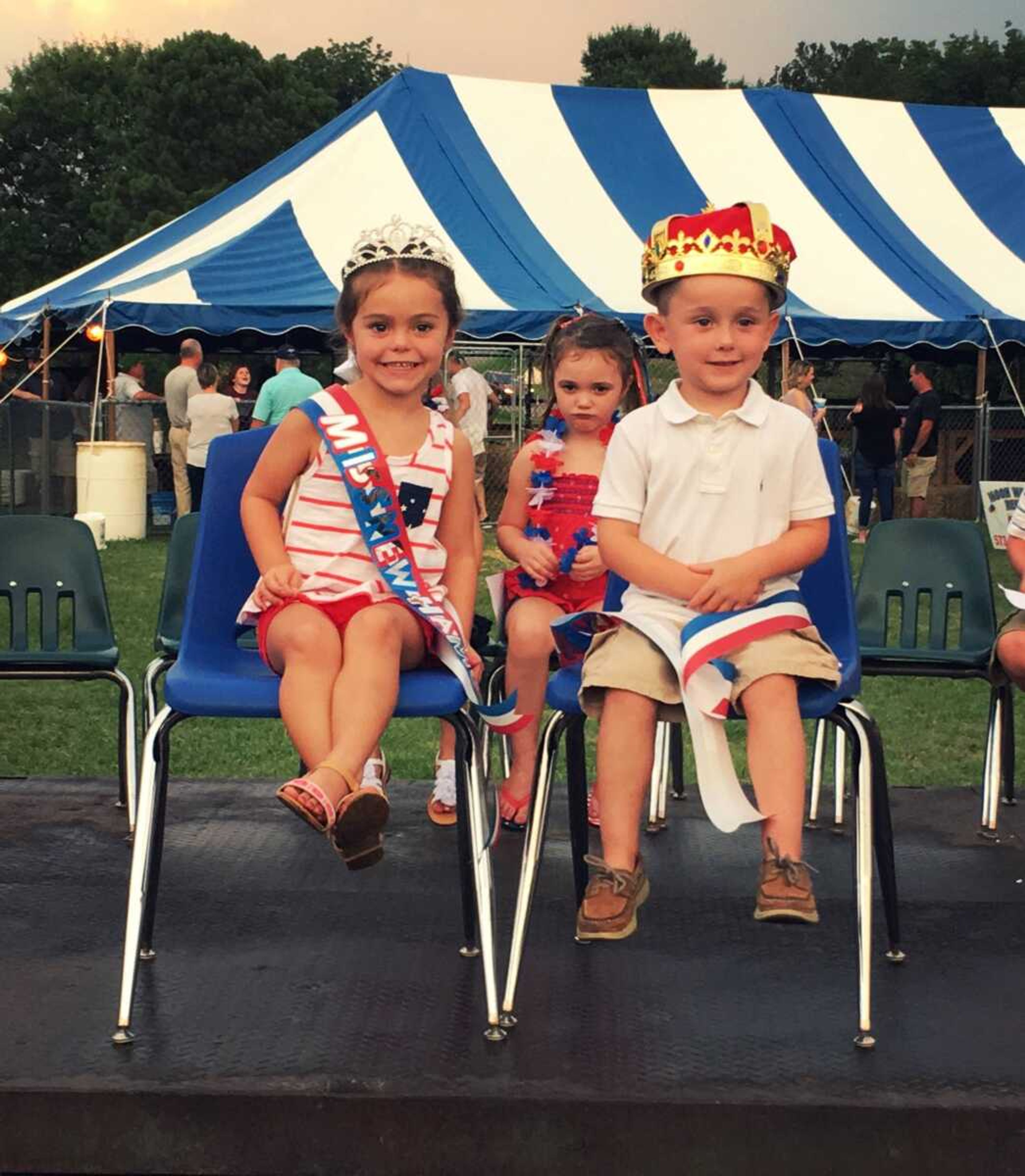 Little Mr and Miss New Hamburg, Mabrey Burger and Drew Benson