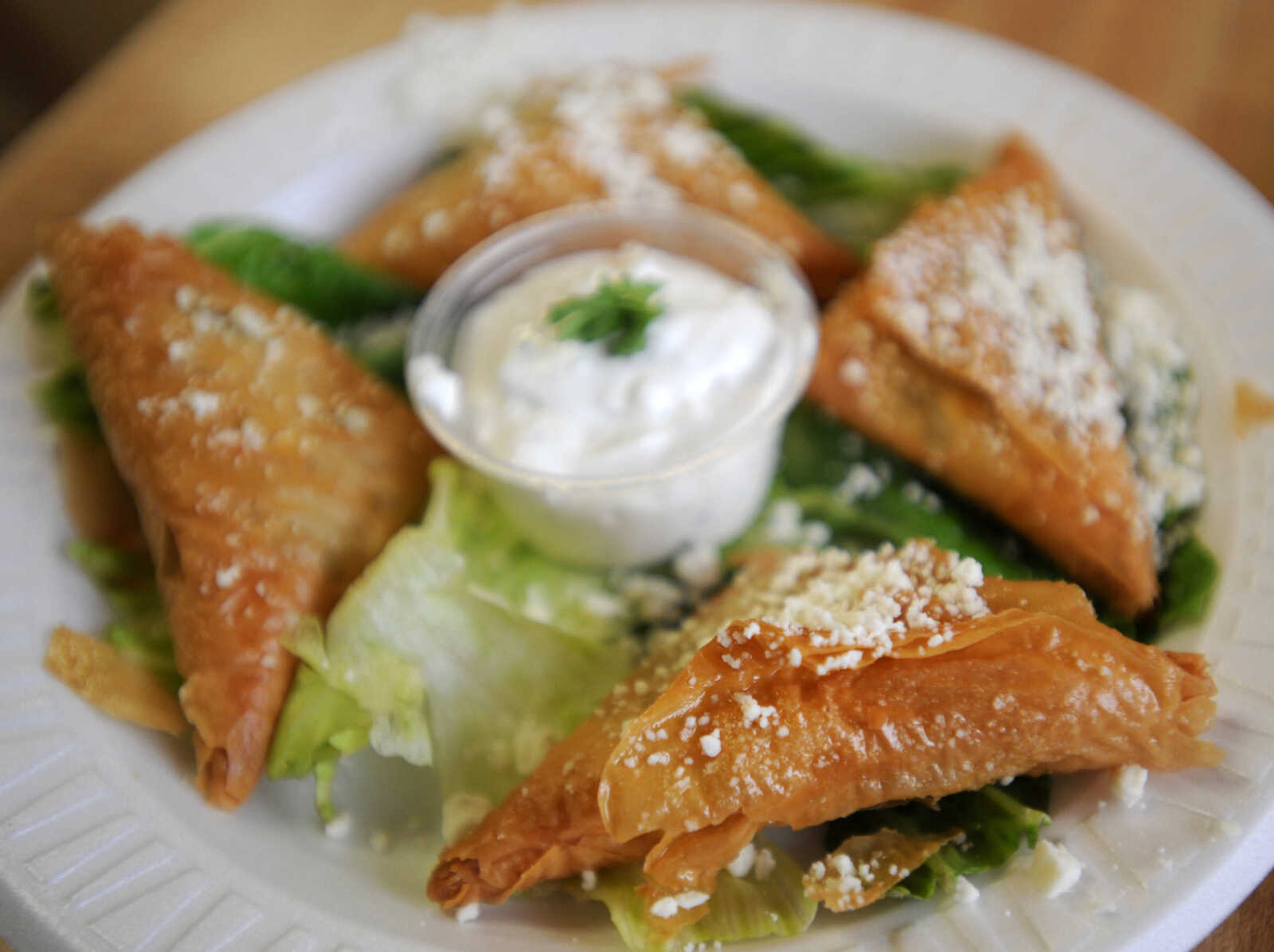 LAURA SIMON ~ lsimon@semissourian.com

Spanakopita from Zoi's Gyro Corner in Cape Girardeau.