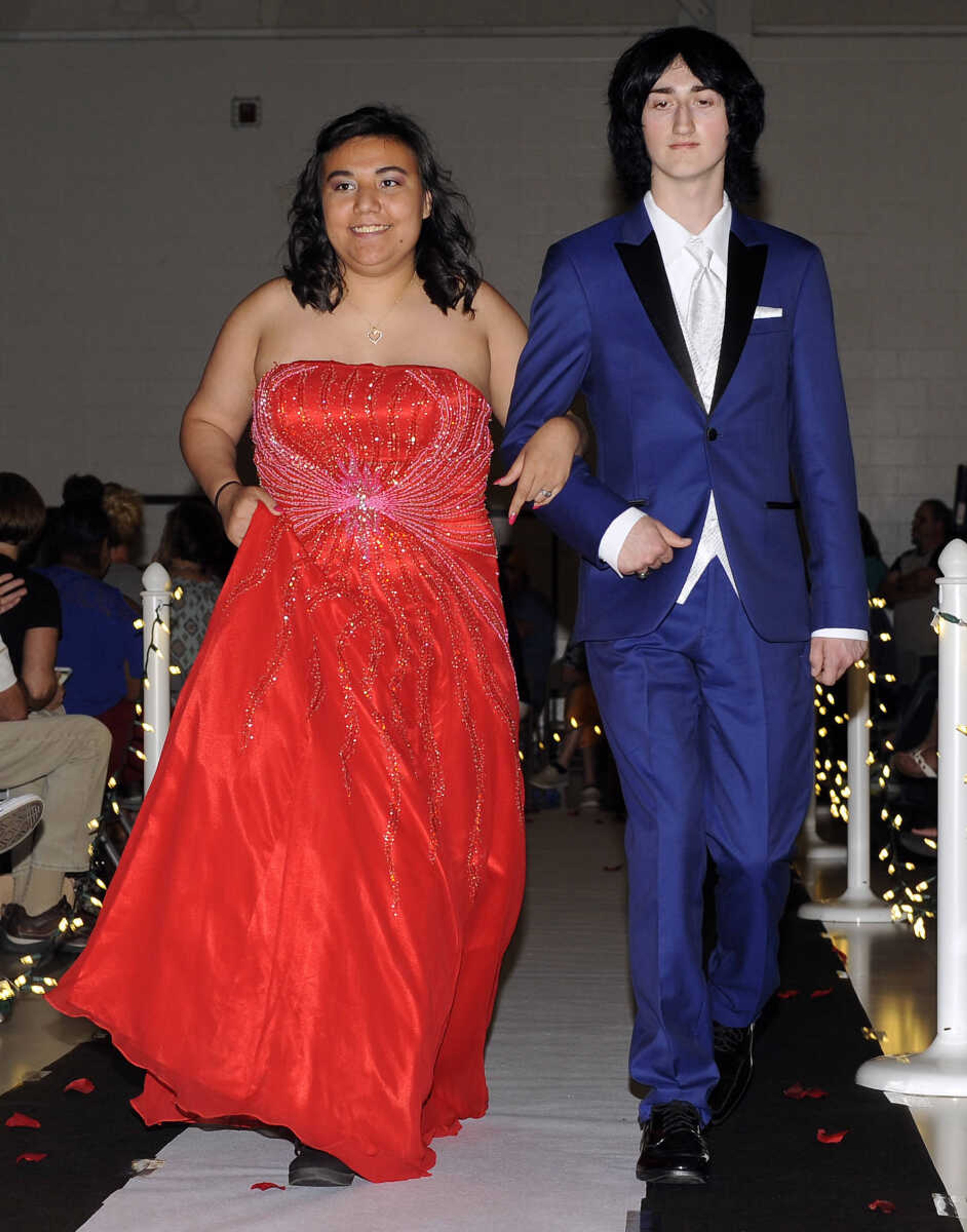 FRED LYNCH ~ flynch@semissourian.com
Kelly High School students enter for their prom, "An Evening Around the World," on Saturday, April 29, 2017 at Kelly High School.