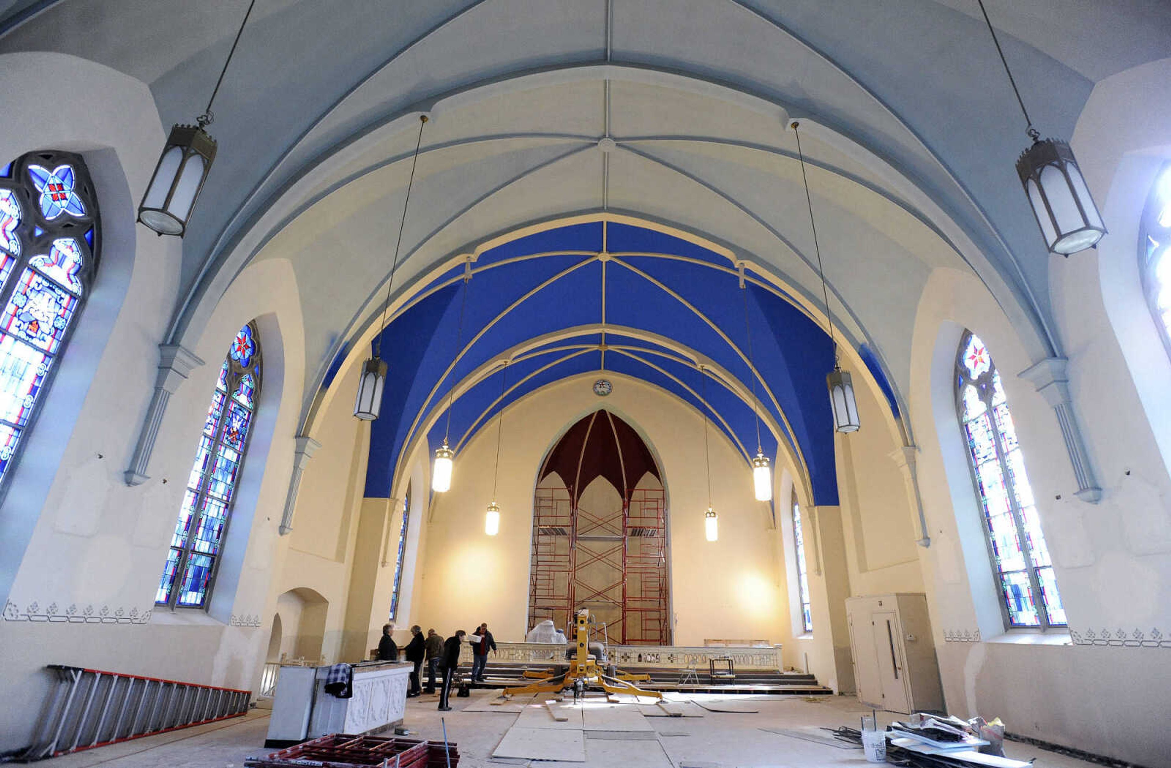 LAURA SIMON ~ lsimon@semissourian.com

A gutted St. John's Catholic Church in Leopold, Missouri is seen on Feb. 11, 2016.