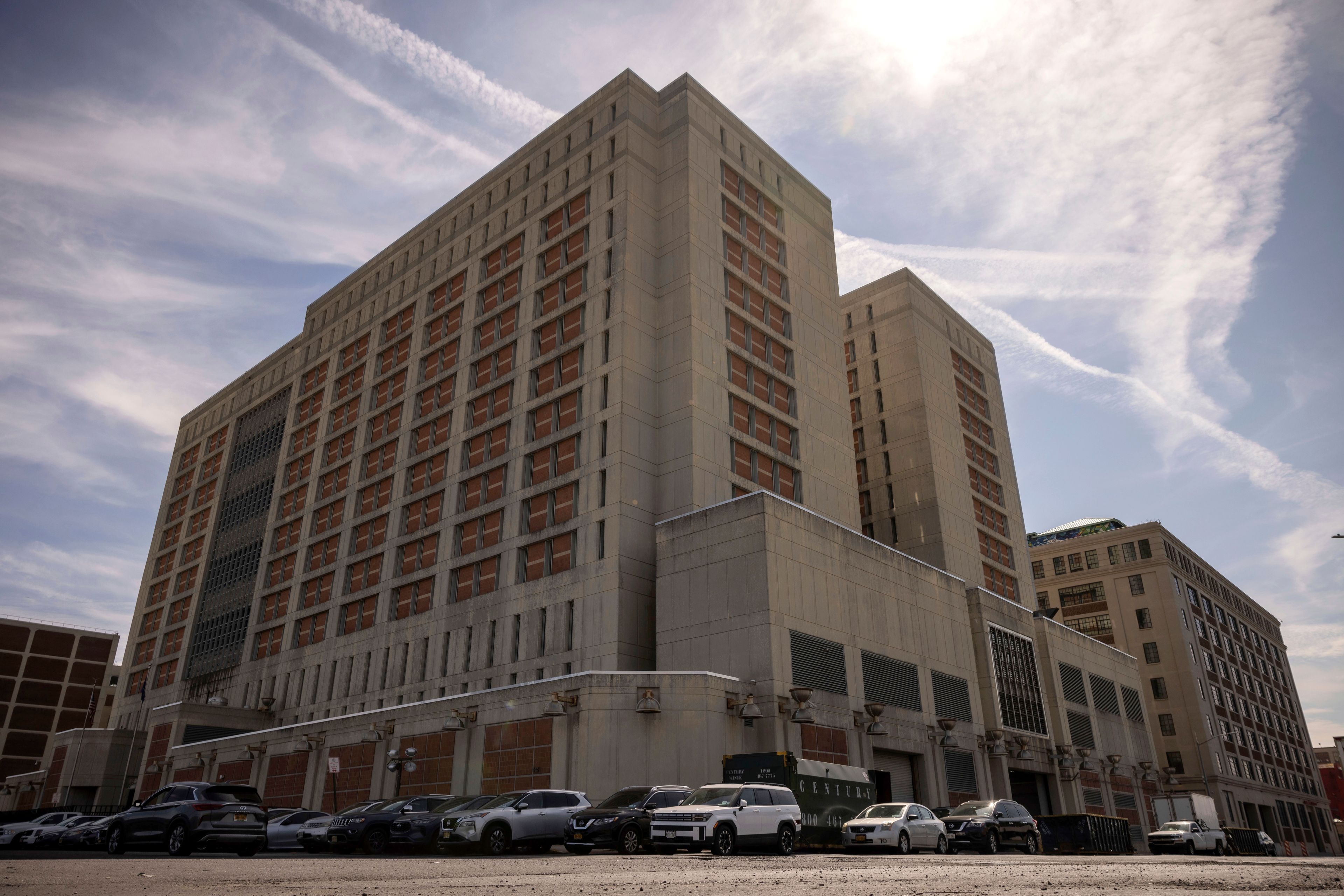 FILE - The Metropolitan Detention Center is seen in the Sunset Park neighborhood of the Brooklyn borough of New York, Sept. 19, 2024. (AP Photo/Yuki Iwamura, File)