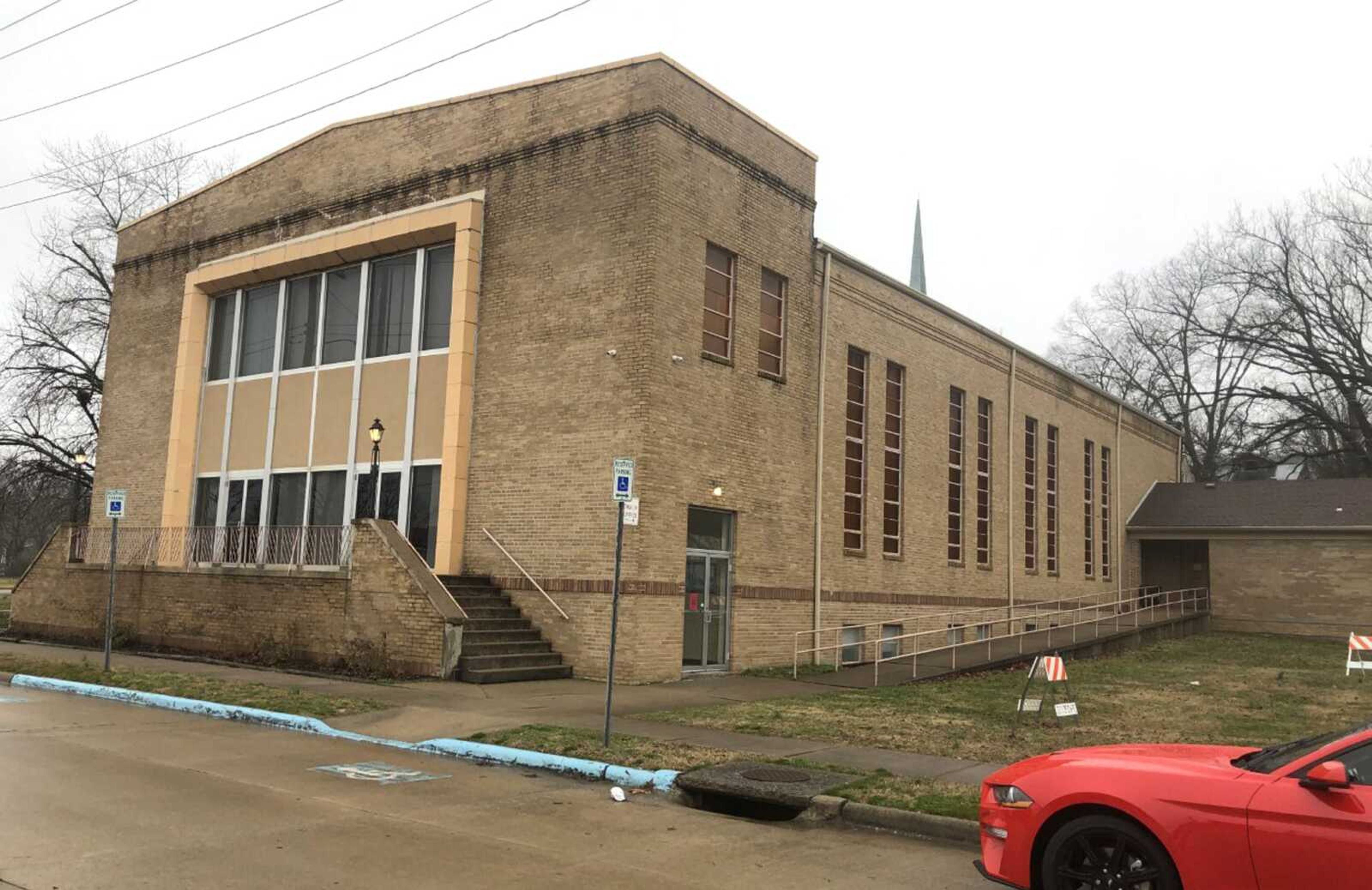 The former Red Star Baptist Church building, which now houses The Church of the Rescued and Redeemed, is for sale, along with the church's activity building.