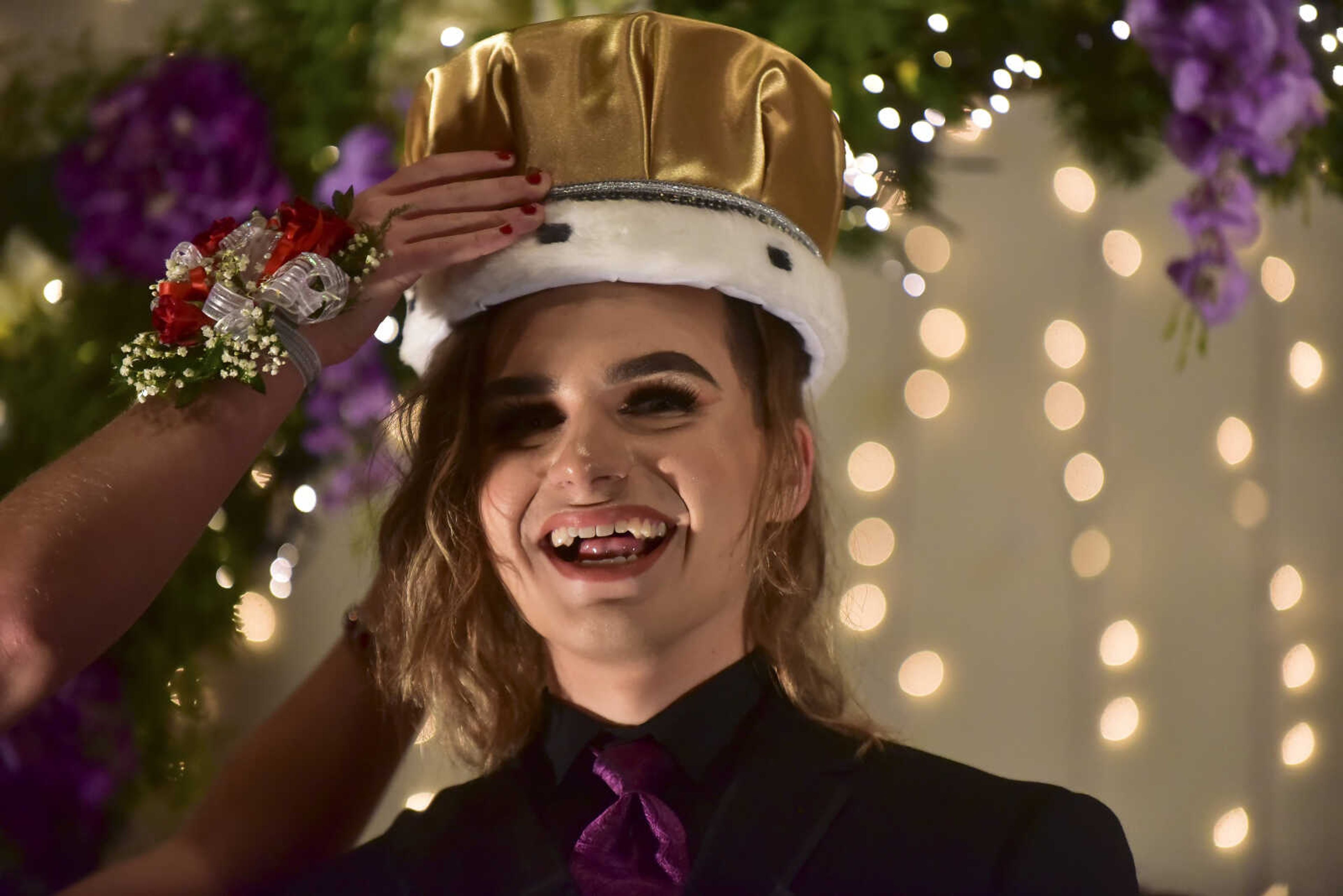 Elijah Enderle is crowned prom king during the Cape Girardeau Central prom Saturday, April 29, 2017 at Ray's Plaza Conference Center in Cape Girardeau.