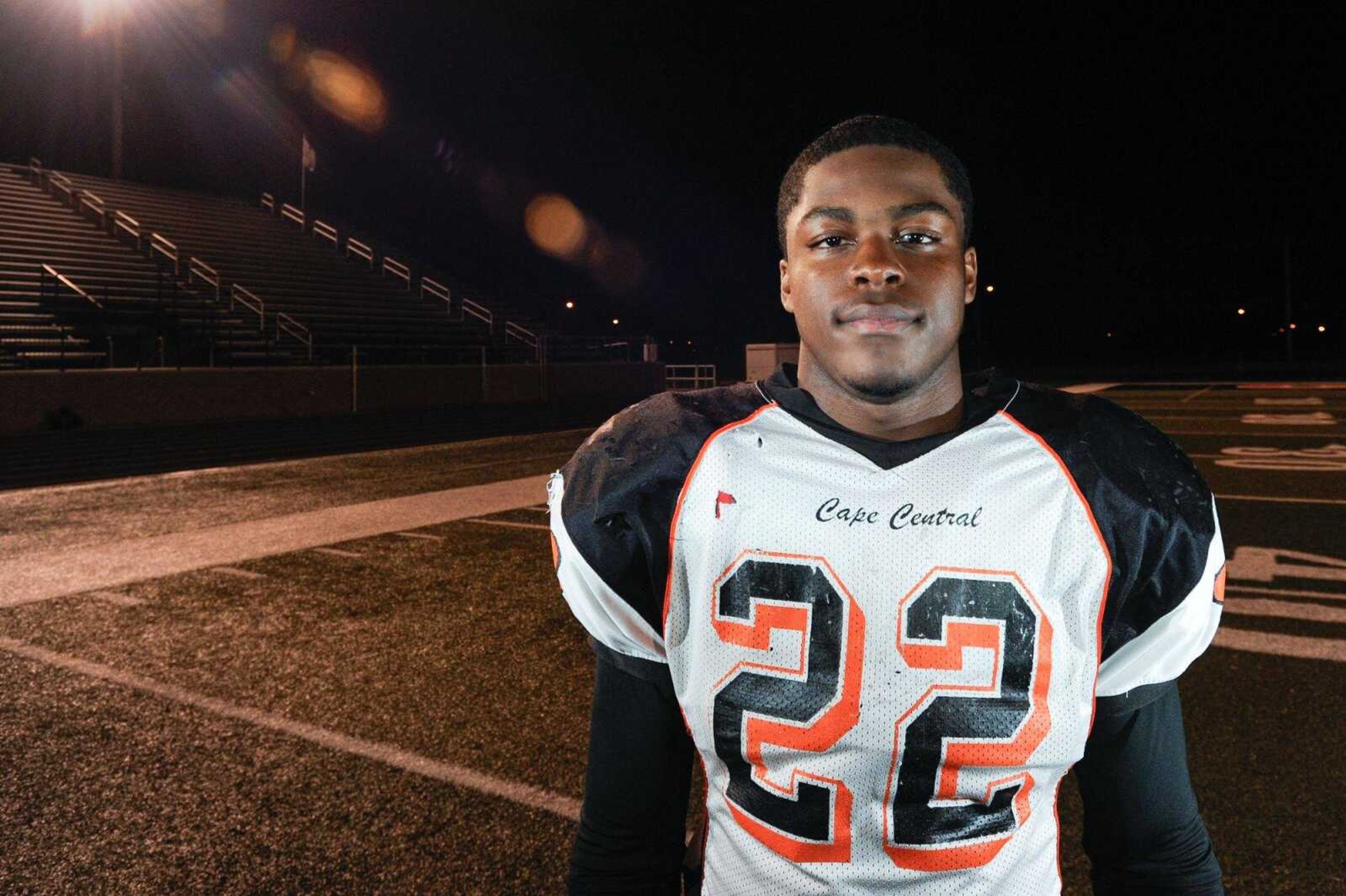 Cape Central's Aaron Harris poses for a photo Tuesday, Nov. 17, 2015 at Cape Central High School. (Glenn Landberg)