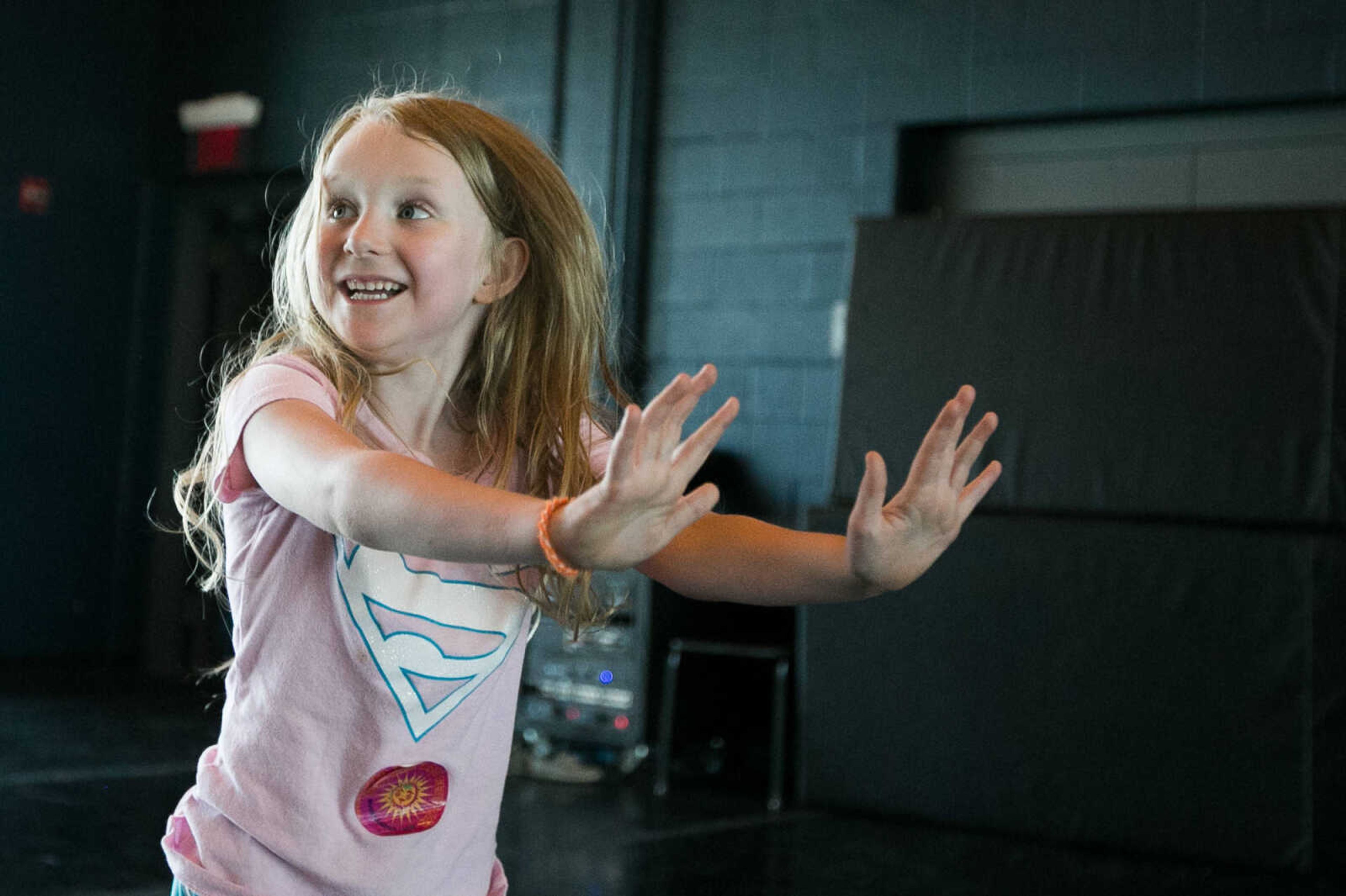 GLENN LANDBERG ~ glandberg@semissourian.com

Caroline Fredenburg works on her moves during a tap dance basics class Saturday, June 18, 2016 at the River Campus Summer Arts Festival.