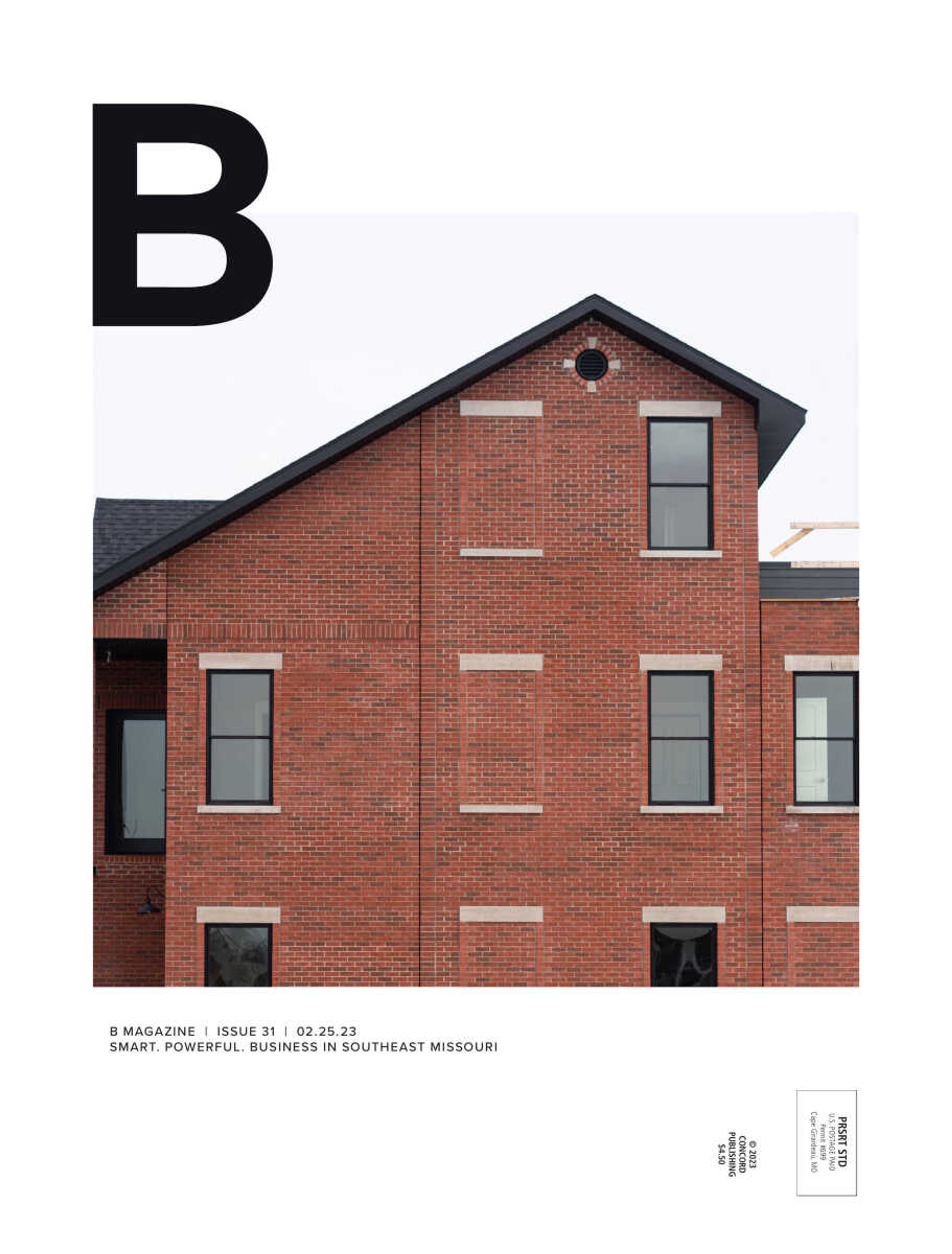 On the cover
Multiple developers are reshaping the meaning of downtown living with new, upscale properties. Pictured on the cover, The River's Edge Townhouses, by Mike Peters of SEMO Development Co., stand on the East side of Broadway and feature expansive views of the river and walk-out balconies. In this issue of B Magazine, we look at two other upscale developments including the Riverview Court townhouses and Scout Hall apartments. 