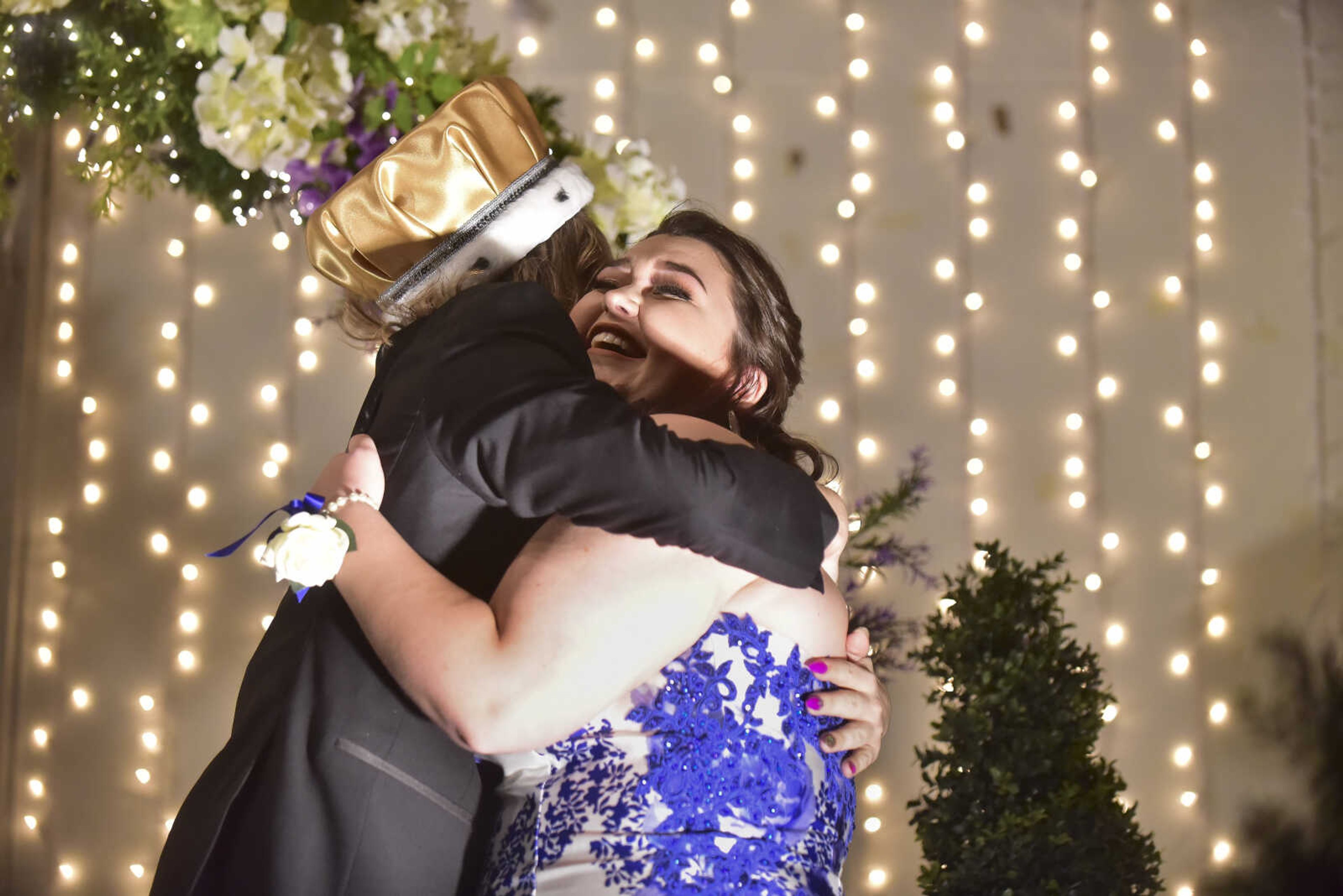 Elijah Enderle and Makenzie Reeves are crowned prom king and queen during the Cape Girardeau Central prom Saturday, April 29, 2017 at Ray's Plaza Conference Center in Cape Girardeau.