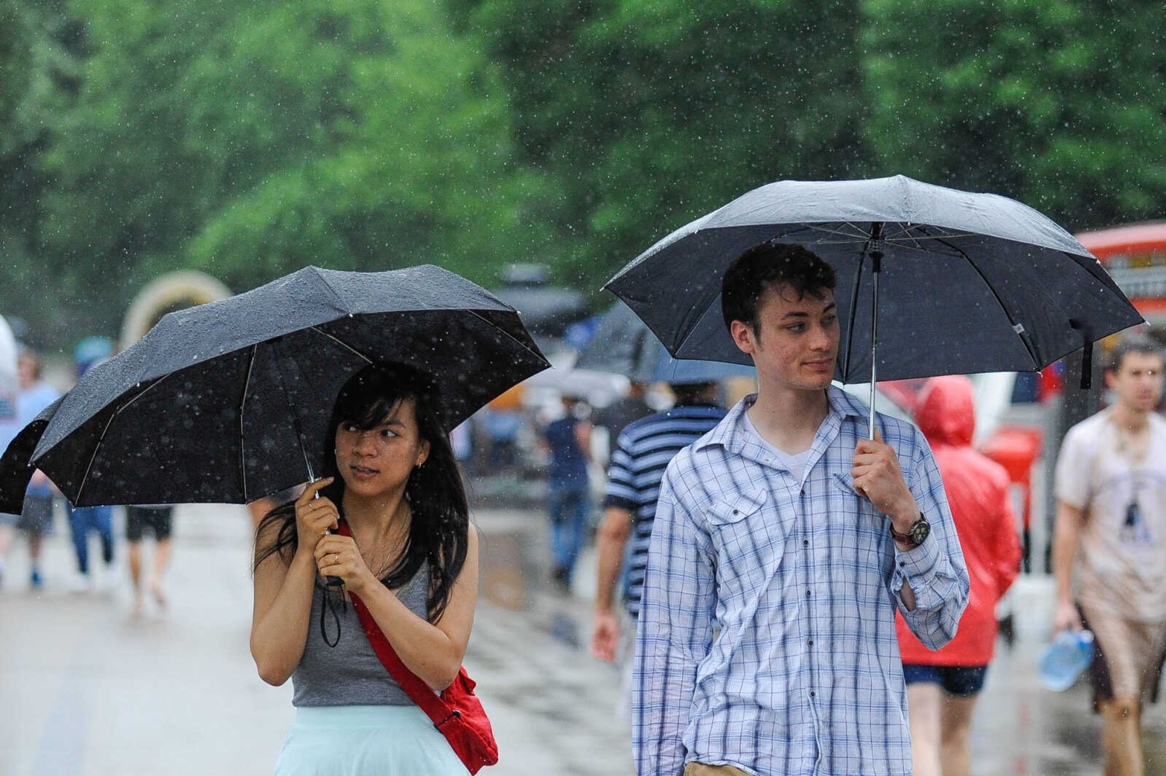 GLENN LANDBERG ~ glandberg@semissourian.com

Crowds brave the rain for the Jackson Fourth of July celebration Monday, July 4, 2016 at Jackson City Park.