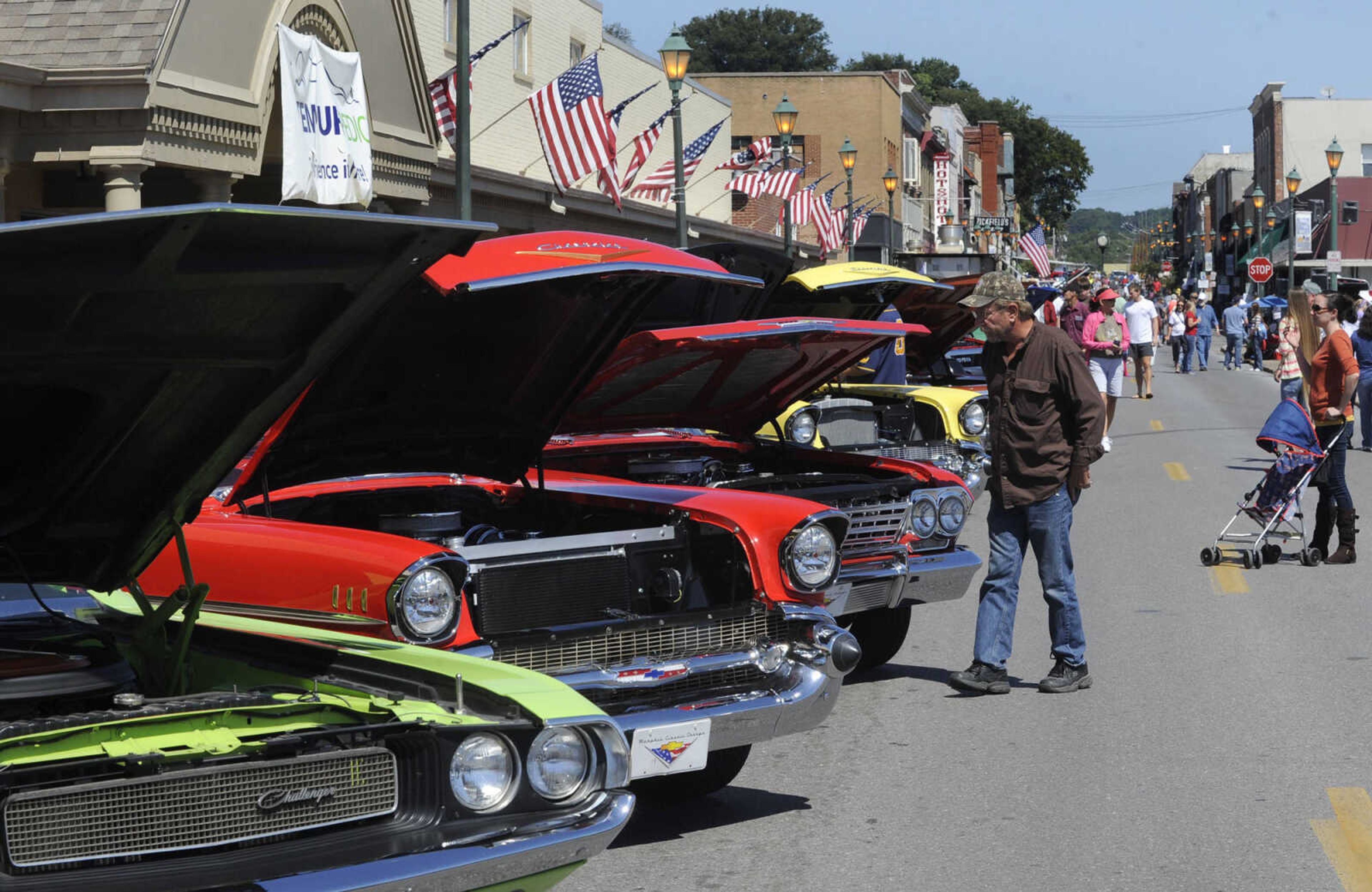 The River Tales Classic Car Show on Main Street Sunday, Sept. 14, 2014 in Cape Girardeau.