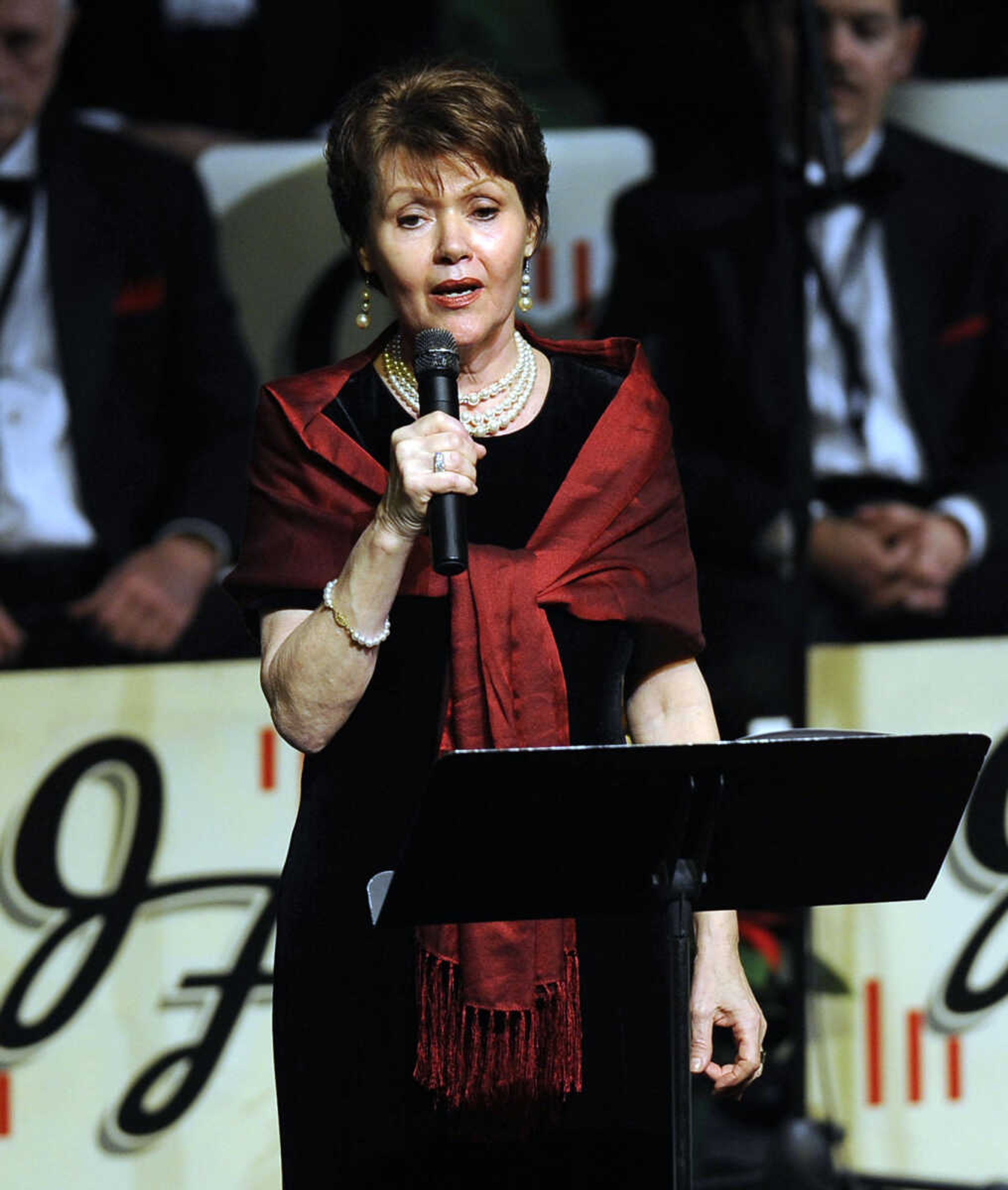 Patti McPheeters sings "Ave Maria" at the Sounds of the Season Christmas concert Sunday, Dec. 7, 2014 at Cape Bible Chapel.