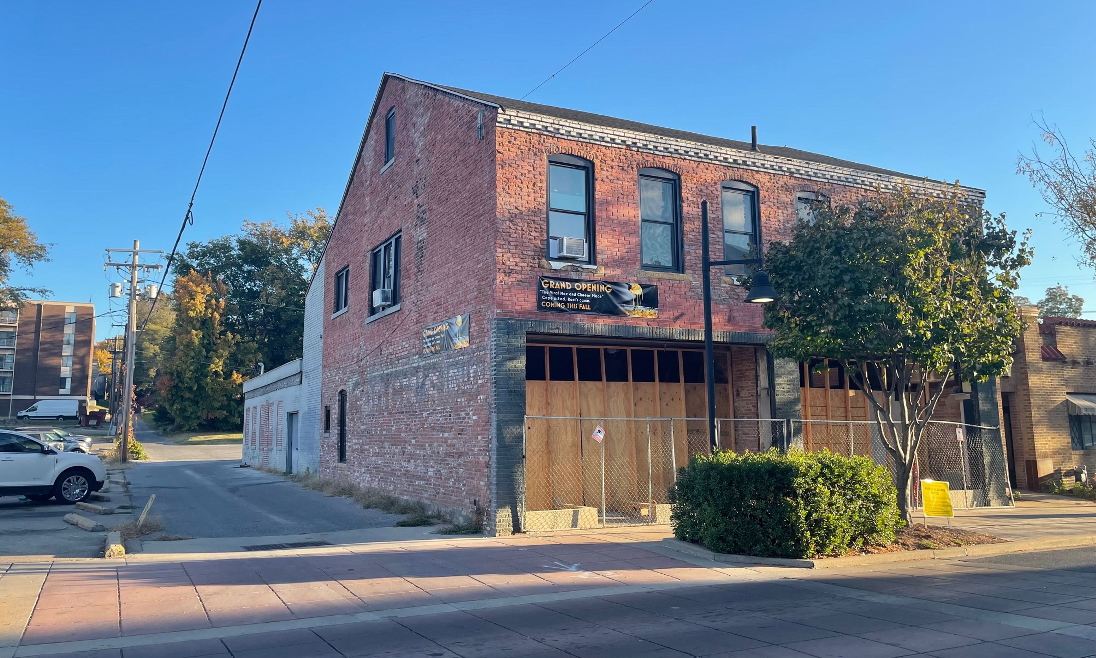 Owners of Roni's Mac Bar, 716 Broadway St., in downtown Cape Girardeau seek to use the alley next to their building for a drive-through. The building, formerly the home of Flesh Hound Tattoo Studio, is located between Dollar General's Broadway location and Sprigg Street in a group of buildings that includes the now-closed Broadway Pharmacy. Photo was taken Oct. 23, 2024.