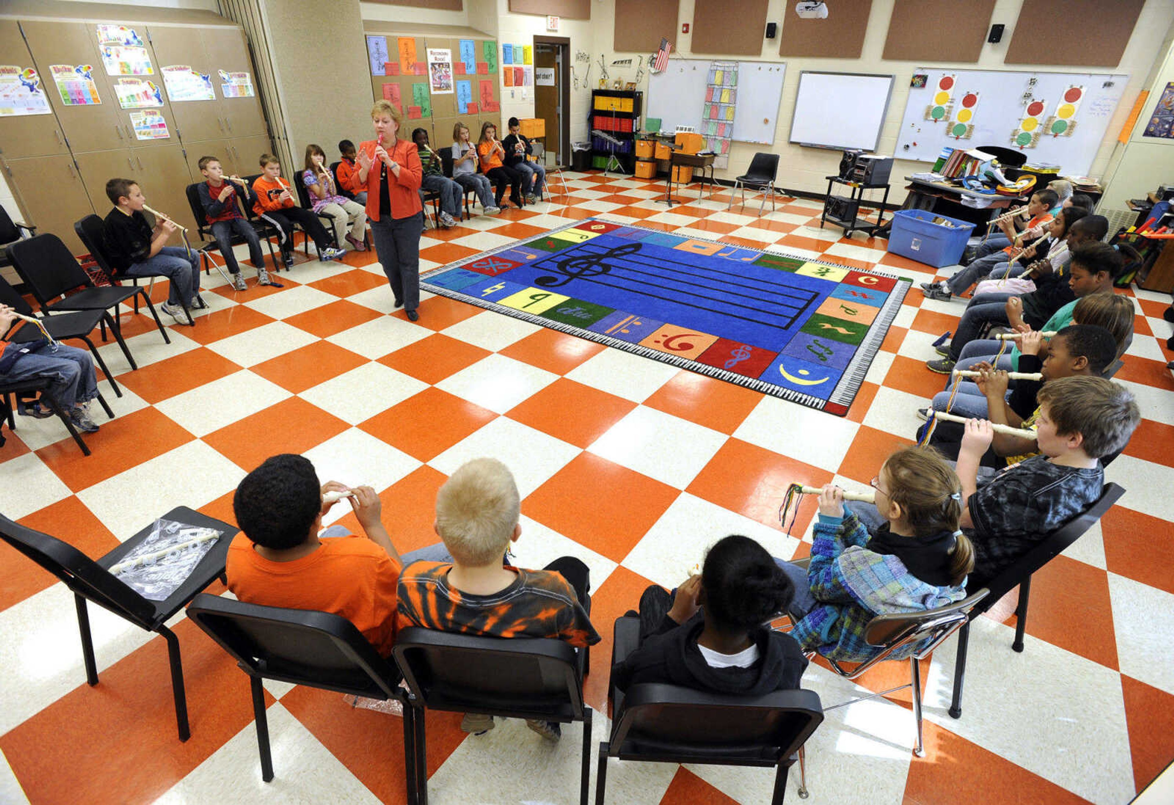 FRED LYNCH ~ flynch@semissourian.com
Alma Schrader Elementary School's new music room.