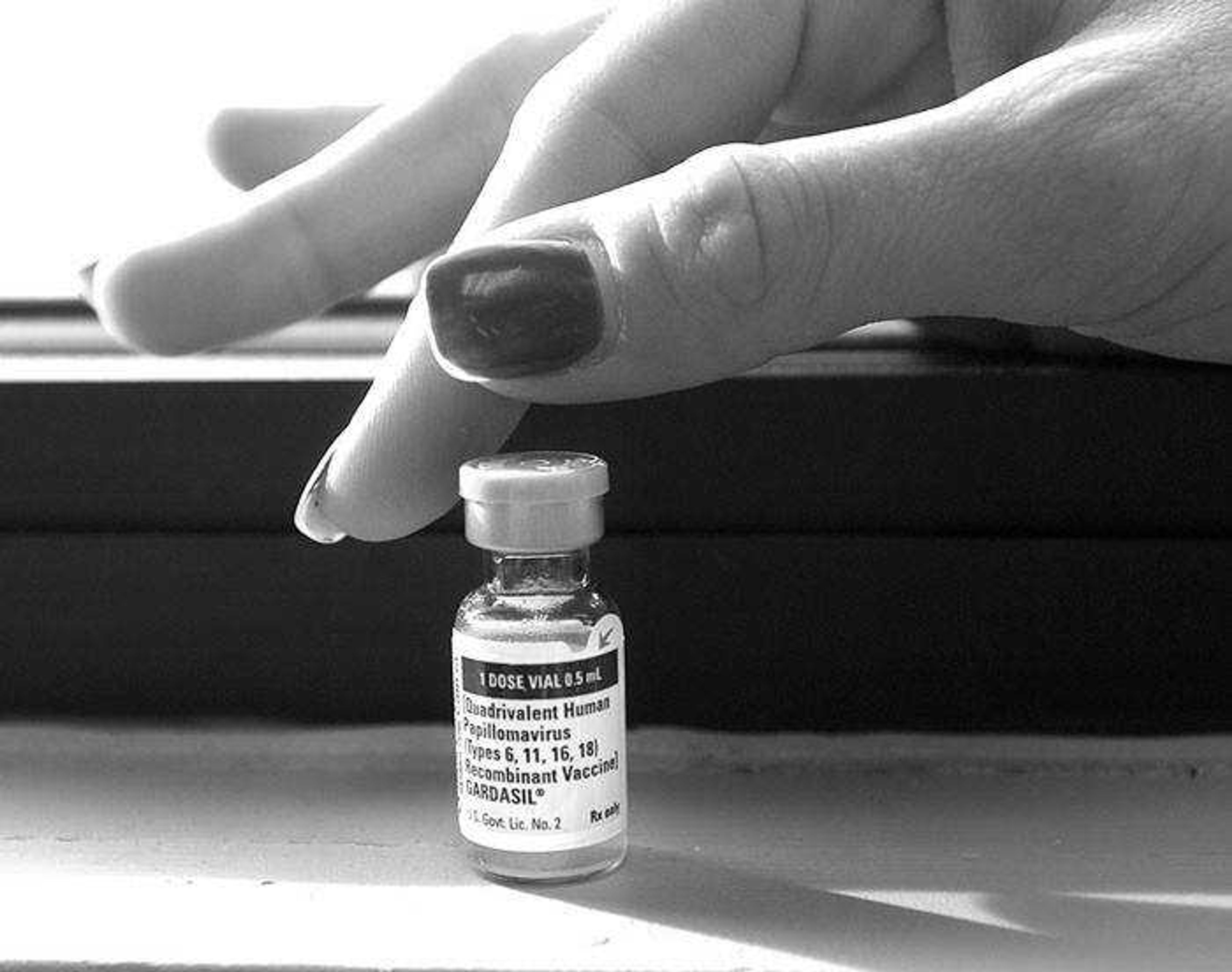 This vial of Gardasil at the Midwest Obstetrics and Gynecology is the approved HPV vaccination to help prevent cervical cancer. (Diane L. Wilson)