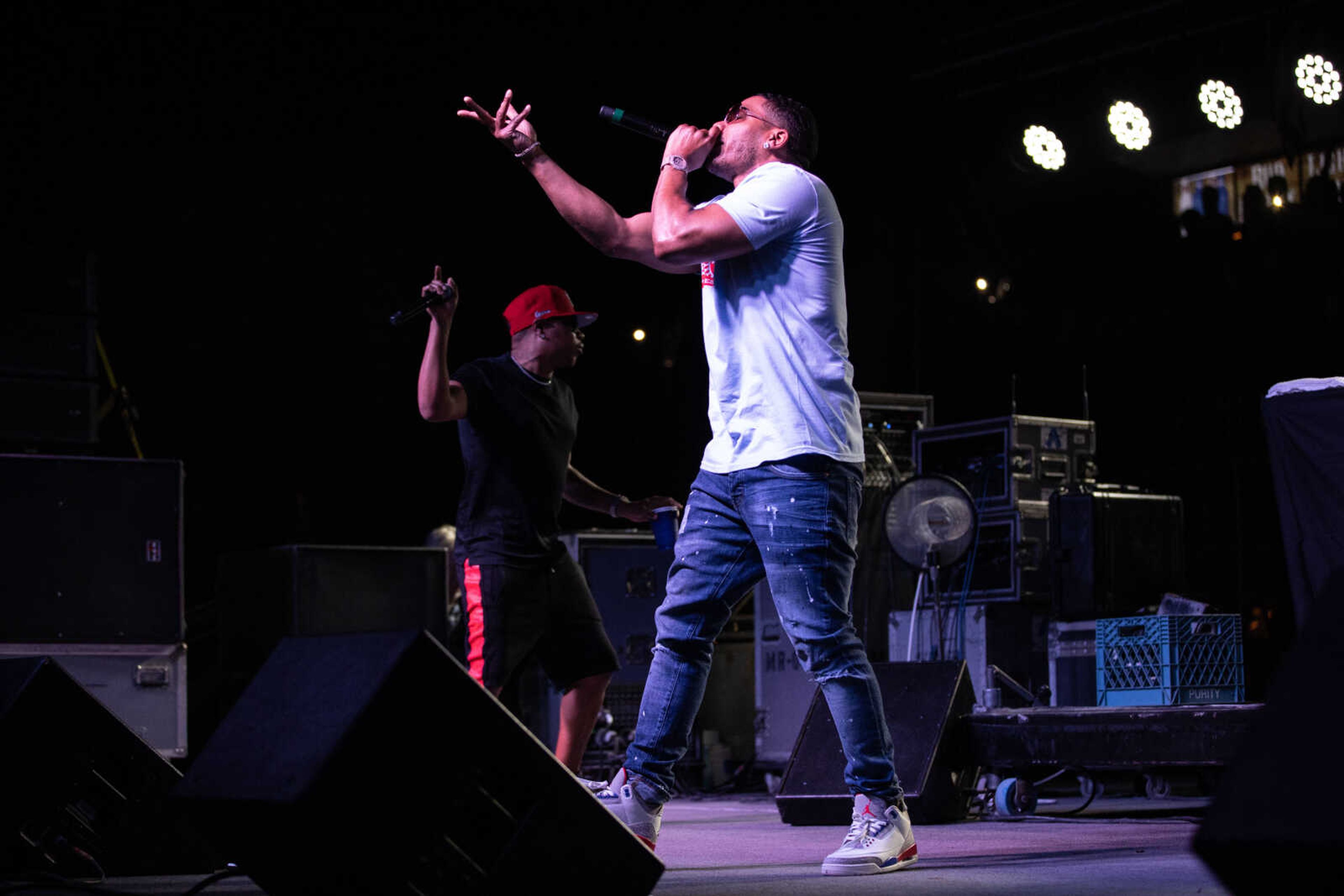 St. Louis native Nelly performs Wednesday, Aug. 5, 2020 at the Sikeston Jaycee Bootheel Rodeo.