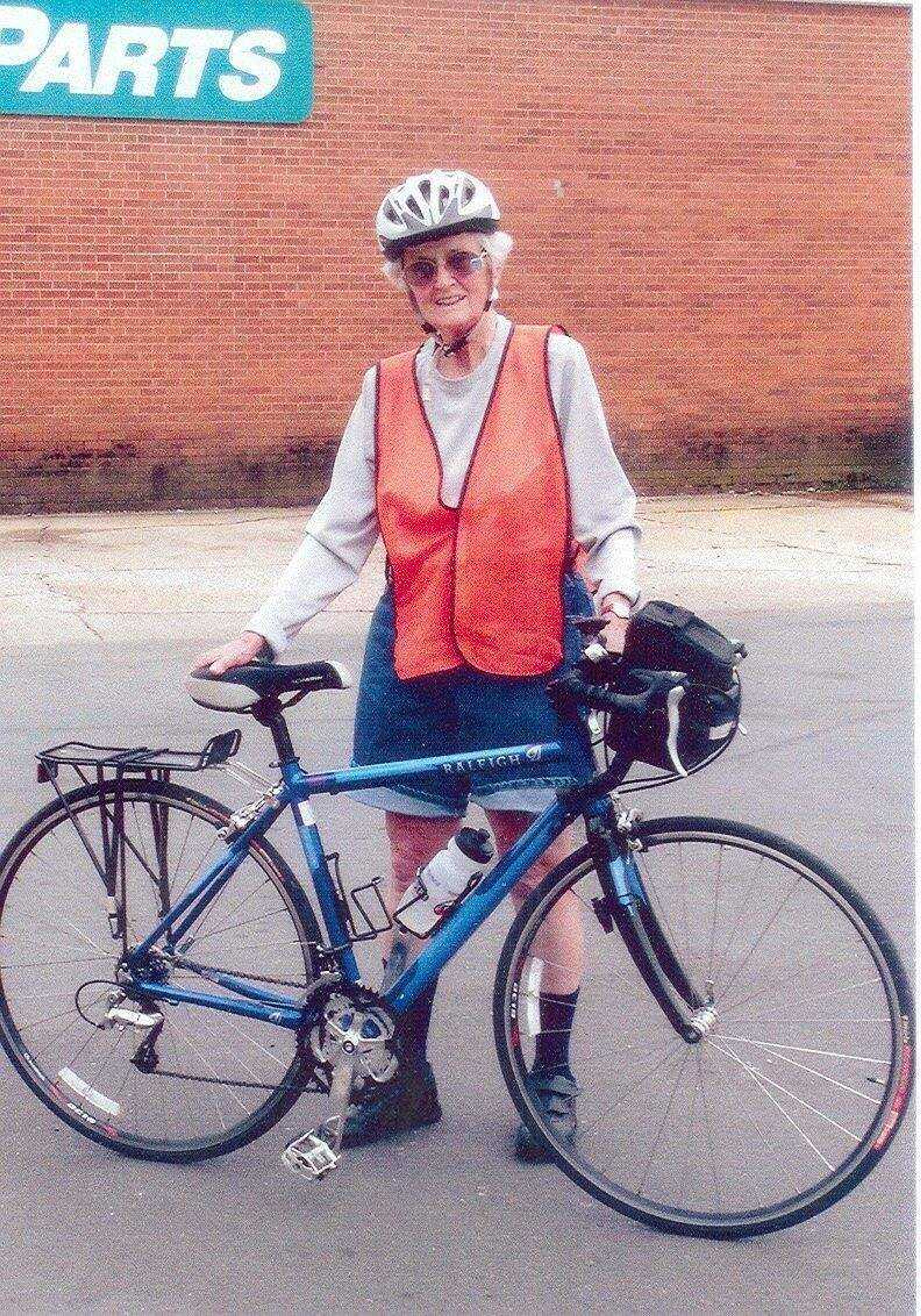 To commemorate her 80th birthday, Mary Ann Smith of Charleston, Mo., went on an 80-mile bike ride with friends and family.<br>Submitted photo