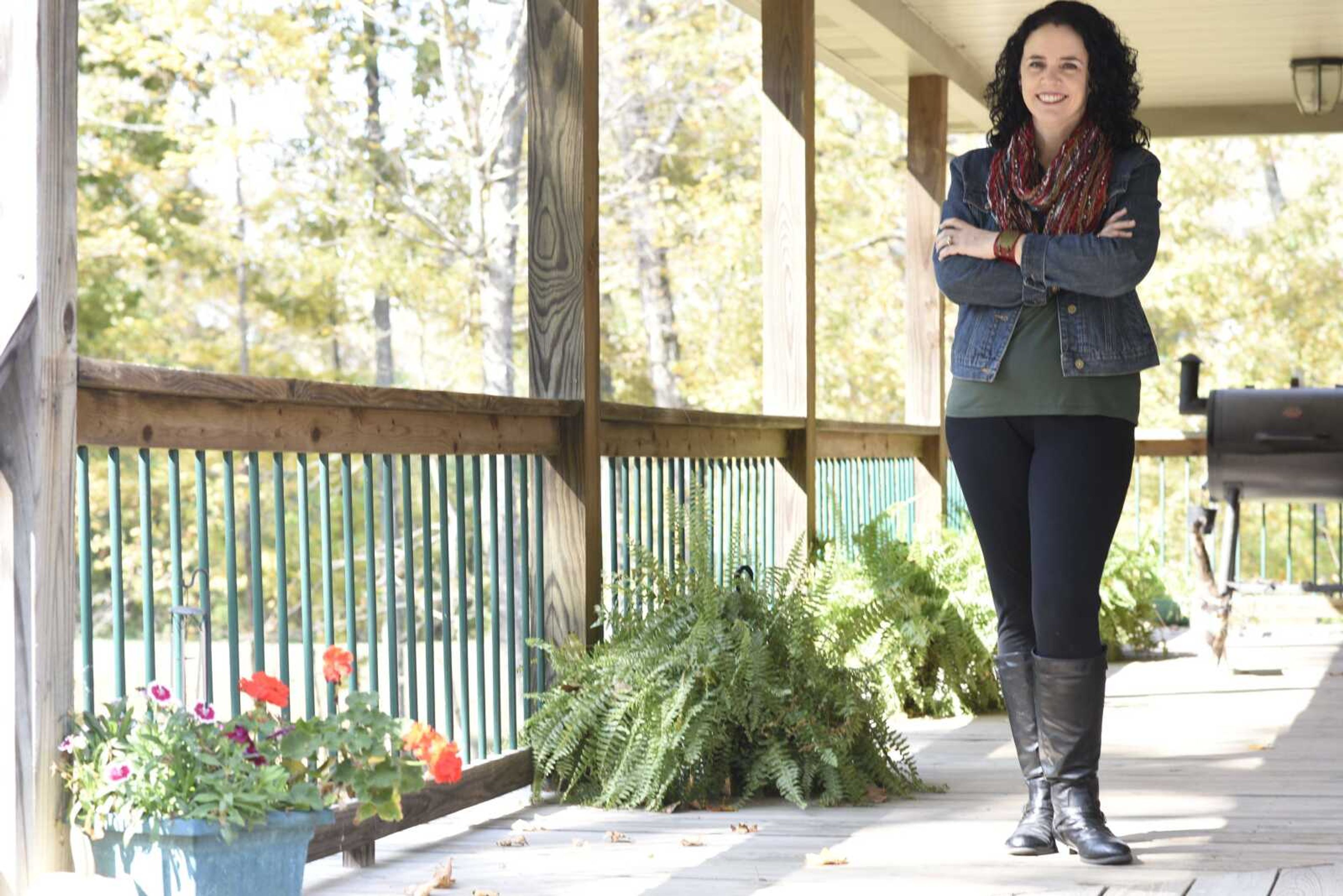 Sarah Geringer poses for a photo at her Jackson home. (Ben Matthews ~ photos@semissourian.com)