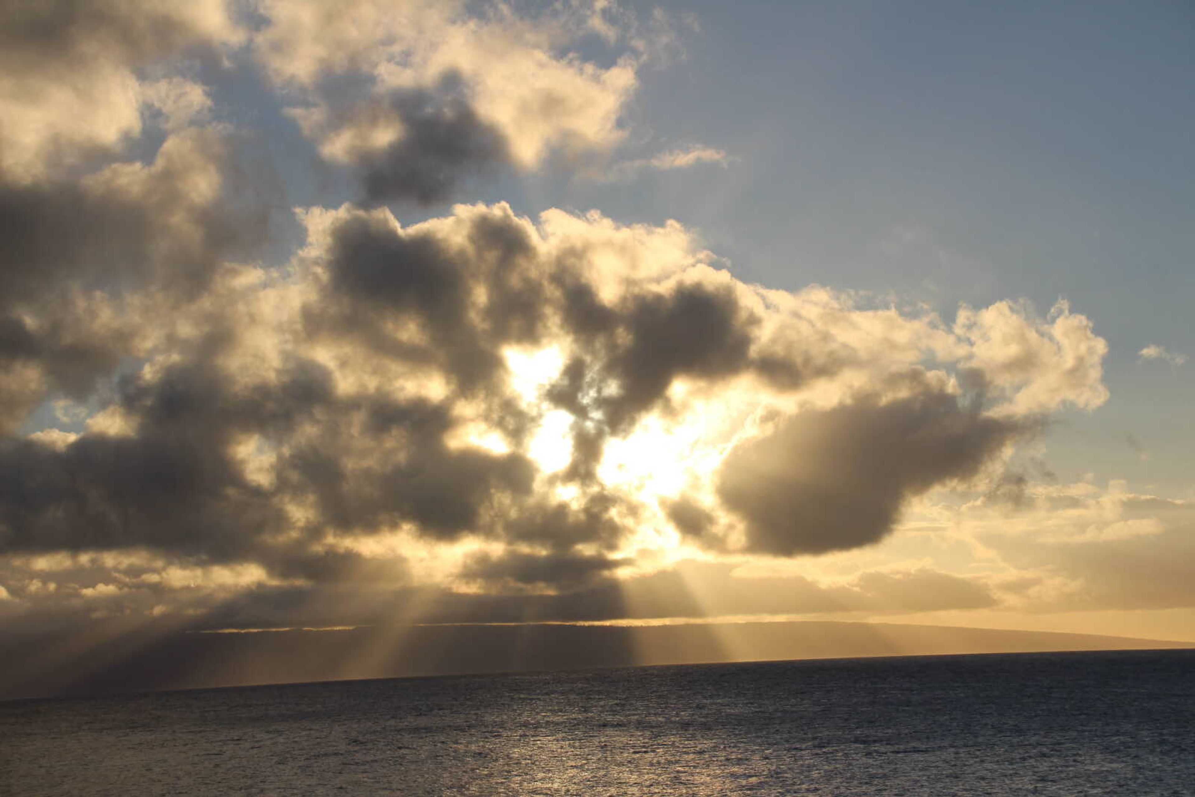 Sunset off the coast of Maui