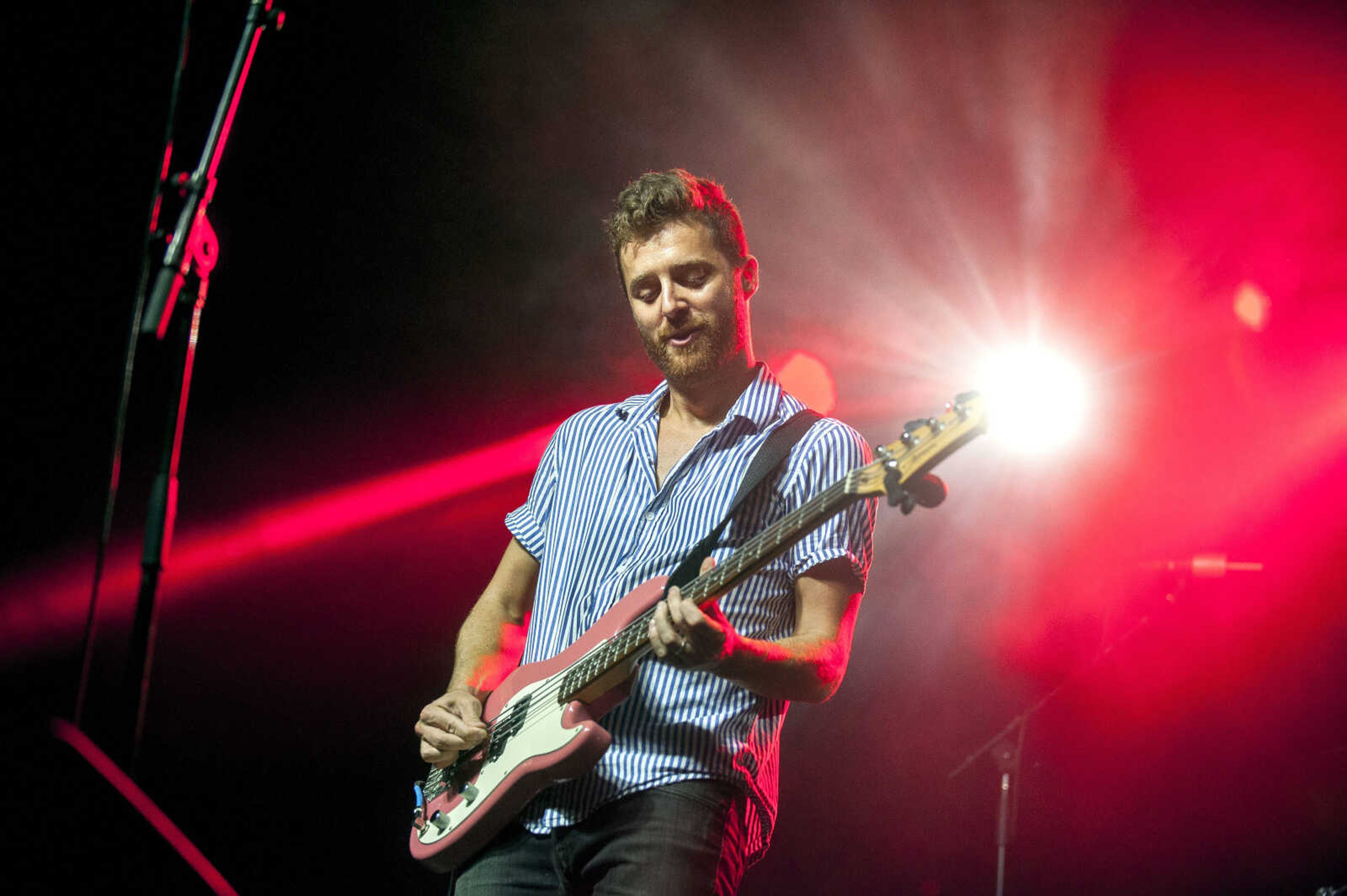 Jukebox the Ghost's Ben Thornewill performs during the second-annual Shipyard music festival Saturday, Sept. 28, 2019, at Ivers Square in Cape Girardeau.