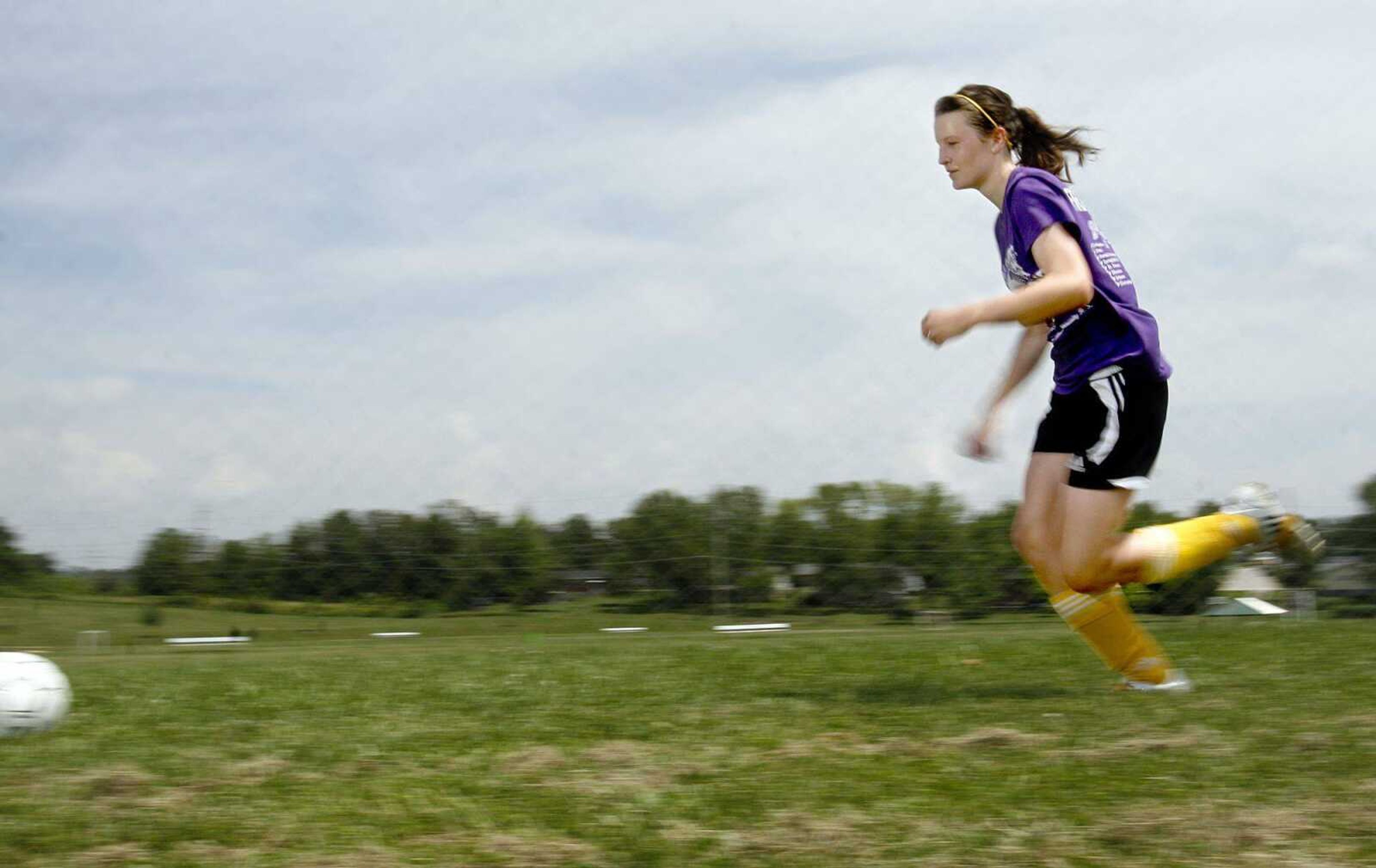 St. Vincent freshman Storm French and her Indians teammates hope to capitalize on their speed at the Class 1 state tournament Friday and Saturday. (Elizabeth Dodd)