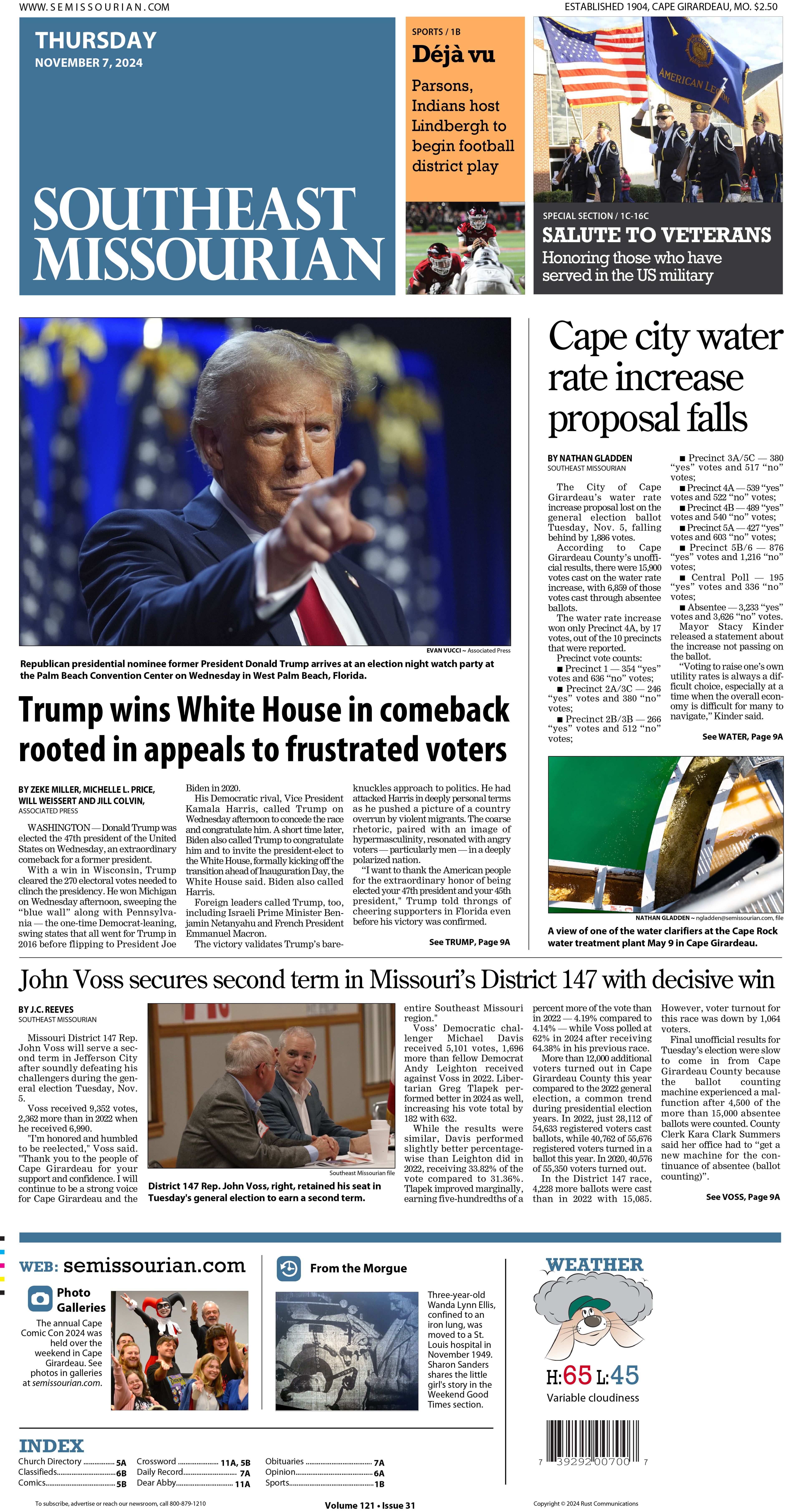 Thursday, November 7, 2024: E-Edition