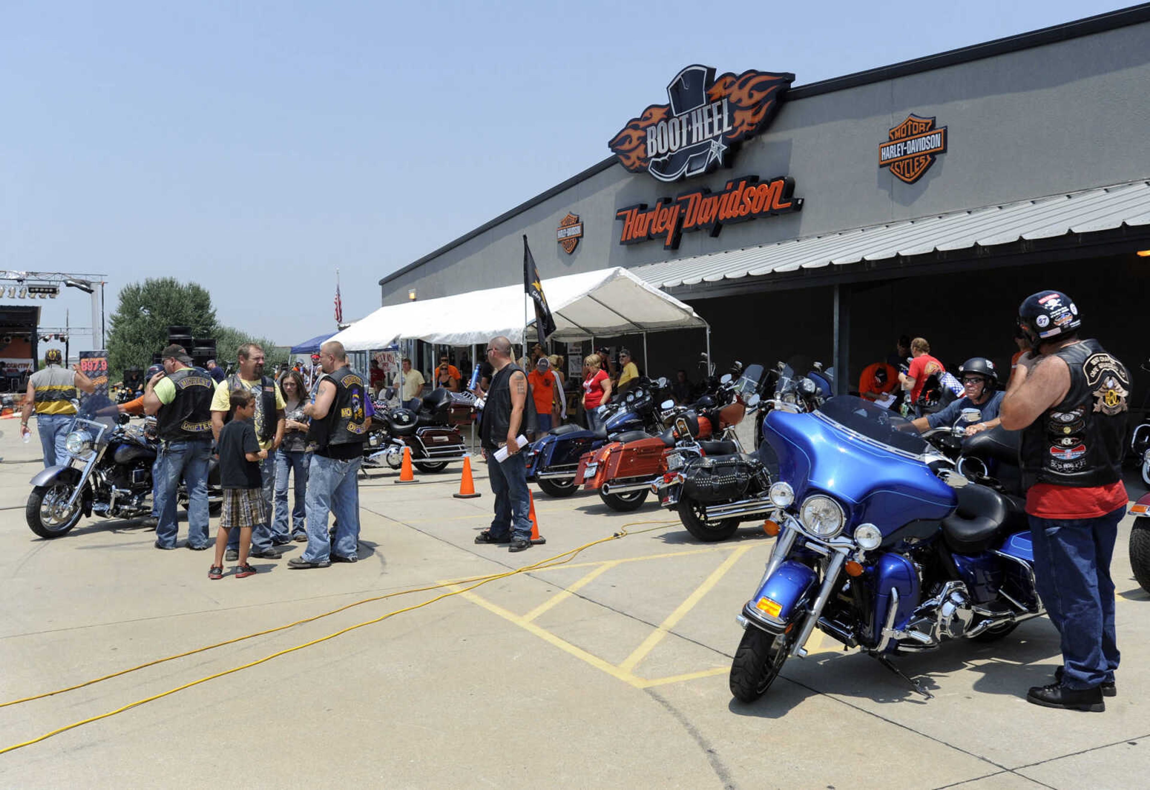 Riders get ready for the Bootheel Veterans Heritage Ride.