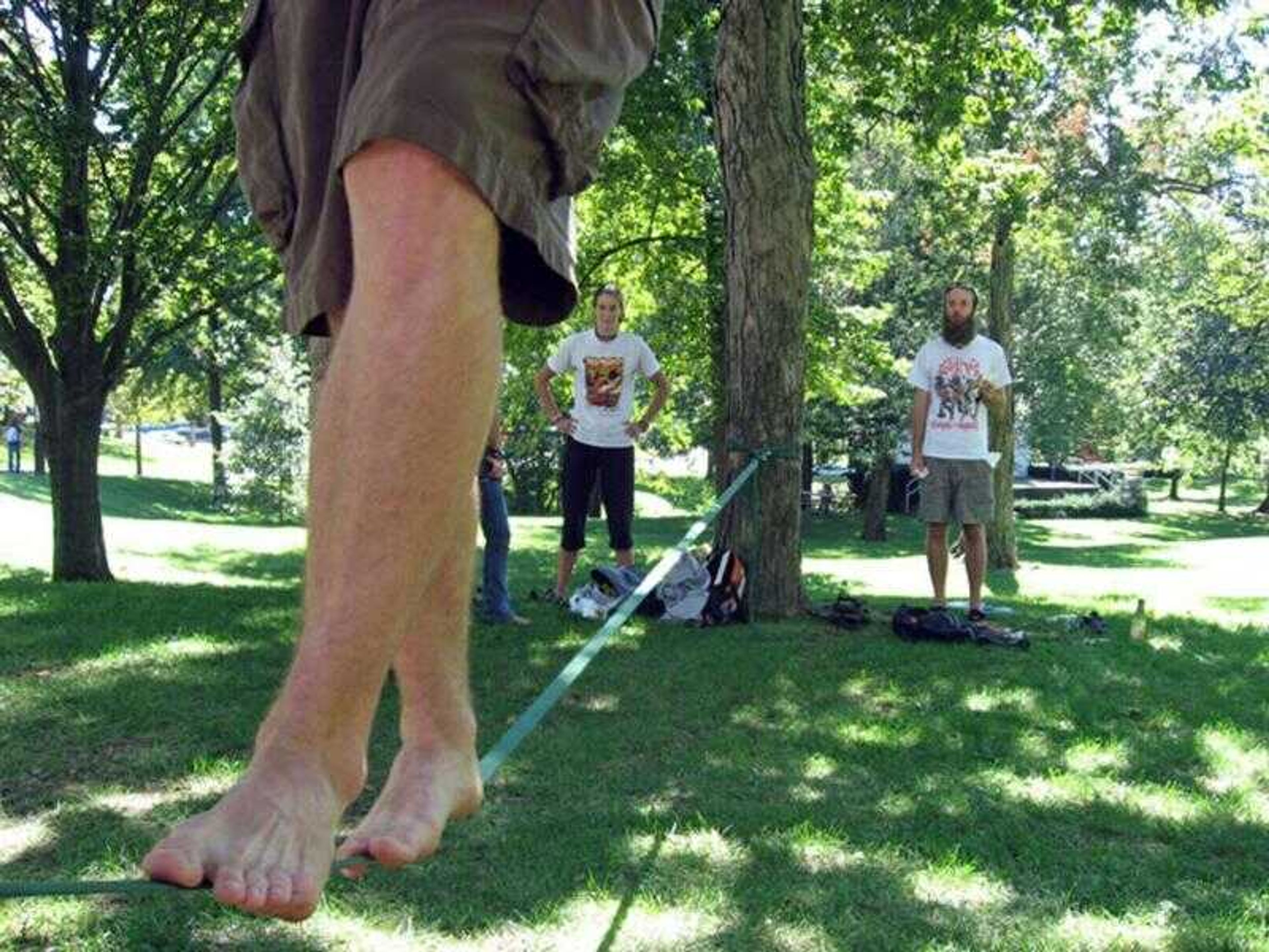 Southeast Missouri State University student Brad Chamness took these images of slacklining for the Trendspotting section of the New York TImes. (Brad Chamness ~ Submitted photos)